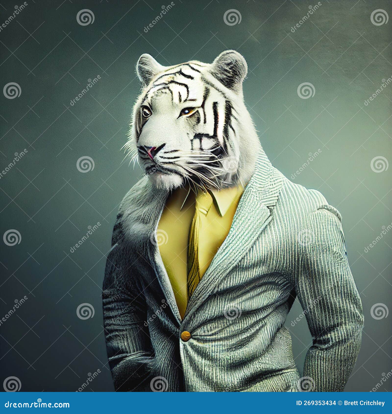 Tigre blanc illustration stock. Illustration du mode - 269353434