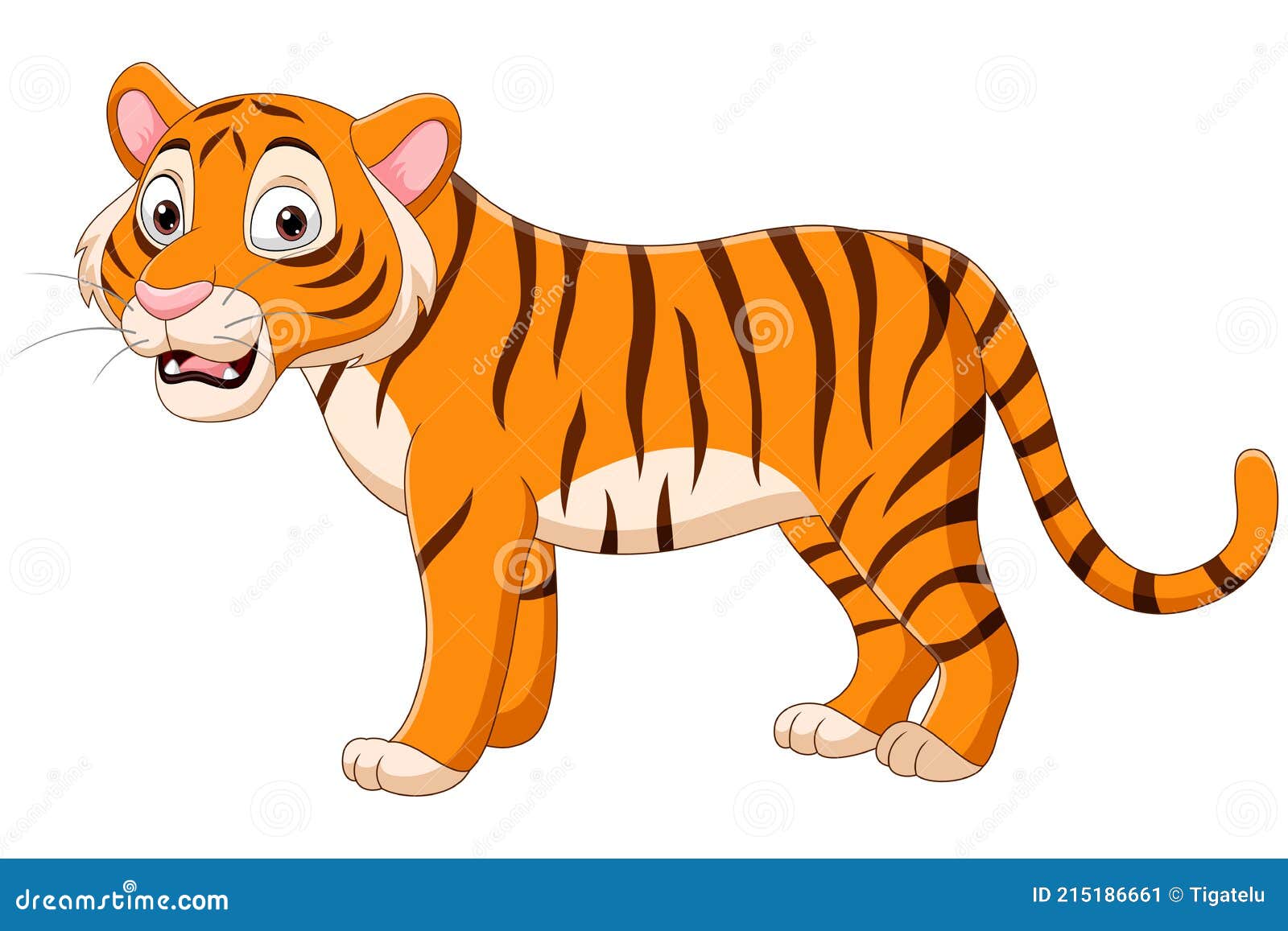 Tigre De Dibujos Animados Aislado Sobre Fondo Blanco Ilustración del Vector - Ilustración de animal, adorable: 215186661 Tigre De Dibujos Animados Aislado Sobre Fondo Blanco Ilustración del Vector - Ilustración de animal, adorable: 215186661