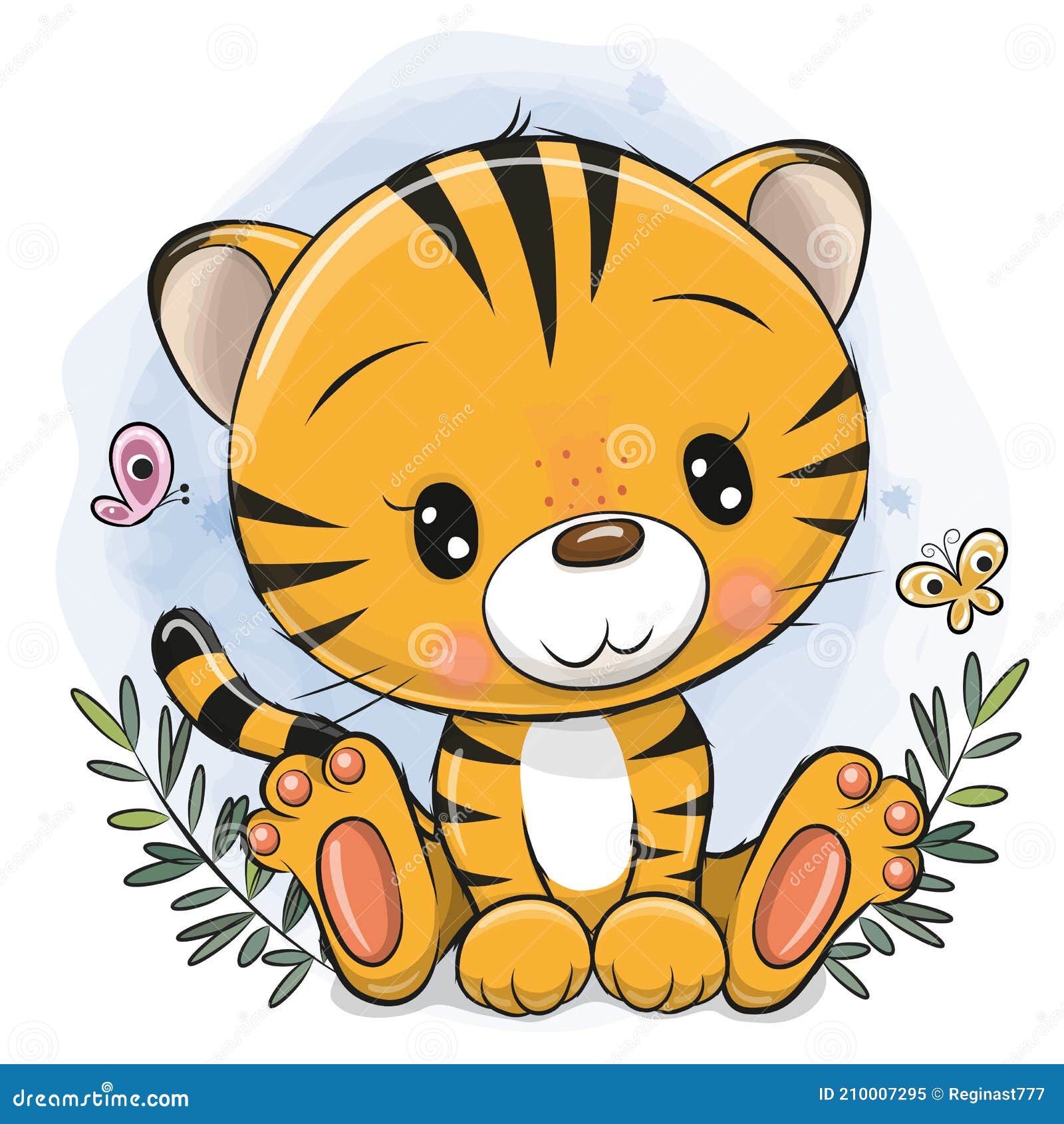 Tigre De Dibujos Animados De Fondo Azul Ilustración del Vector - Ilustración de historietas, mascotas: 210007295 Tigre De Dibujos Animados De Fondo Azul Ilustración del Vector - Ilustración de historietas, mascotas: 210007295