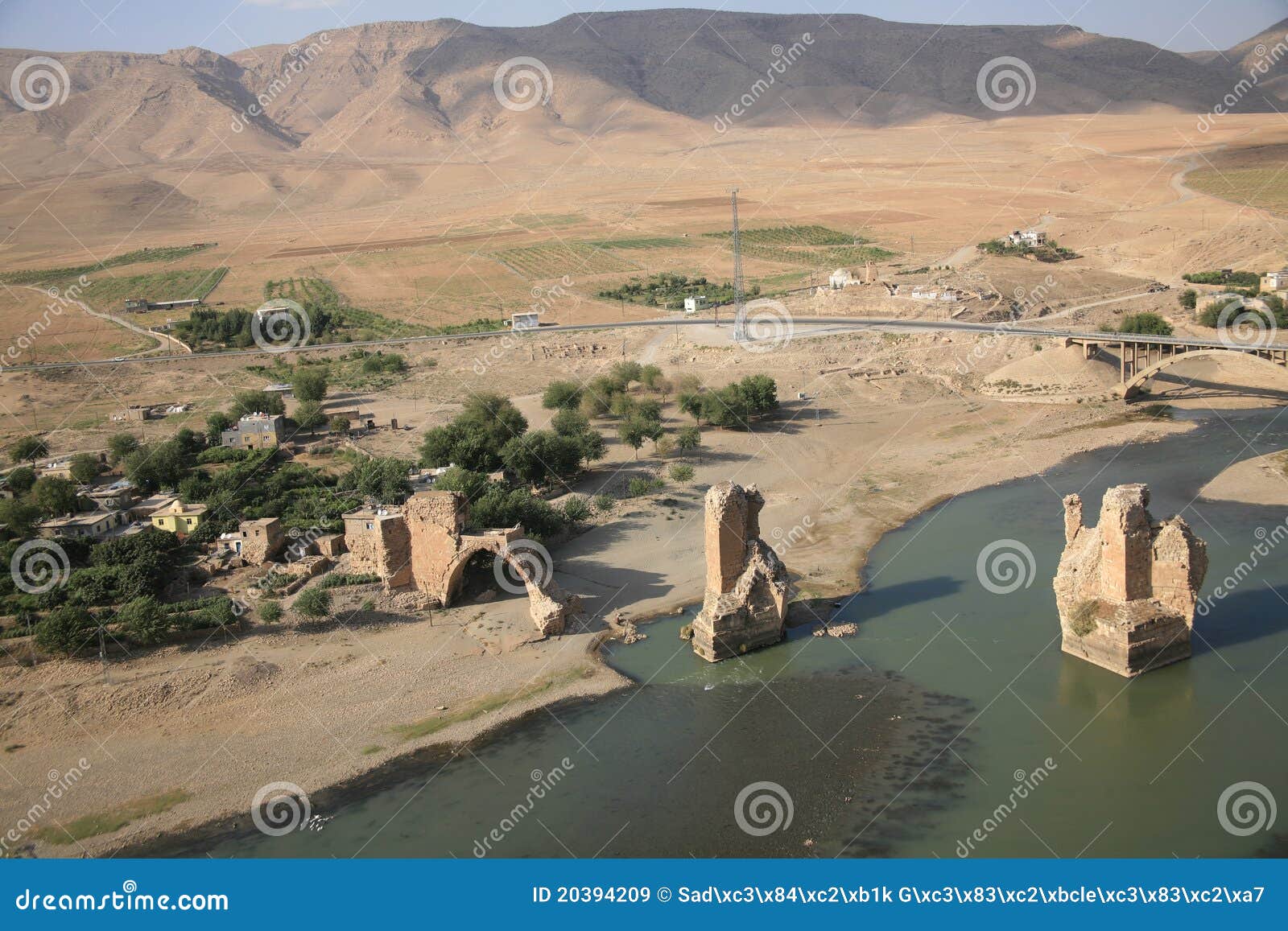 tigris river and hasankeyf village