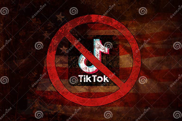 Tik Tok banned editorial image. Image of communication 274904100