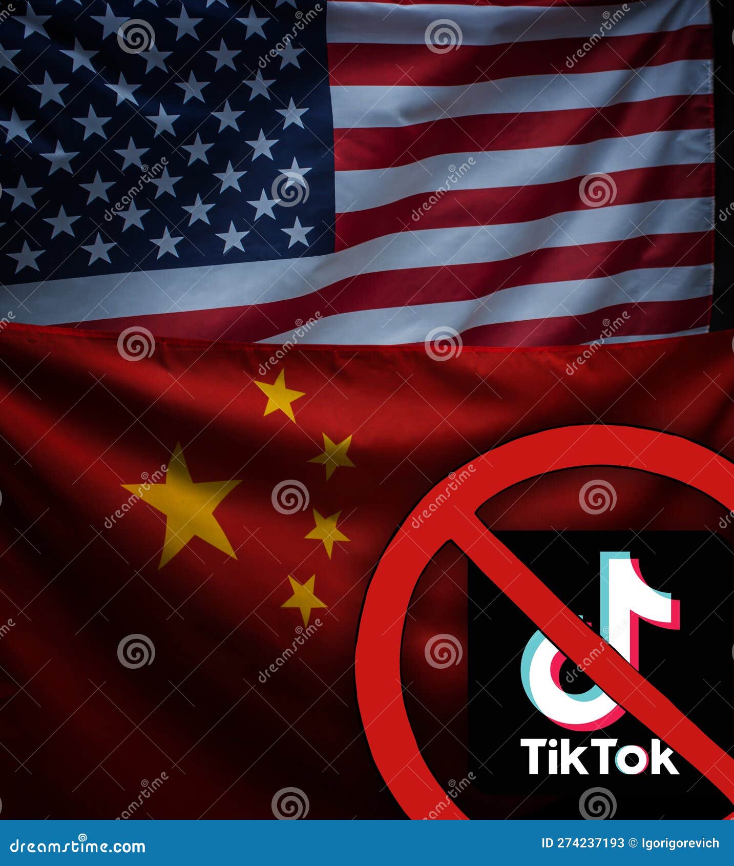Tik Tok banned editorial stock photo. Image of blocked 274237193