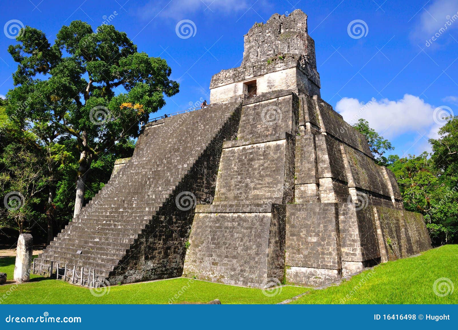 tikal ancient maya temple, guatemala