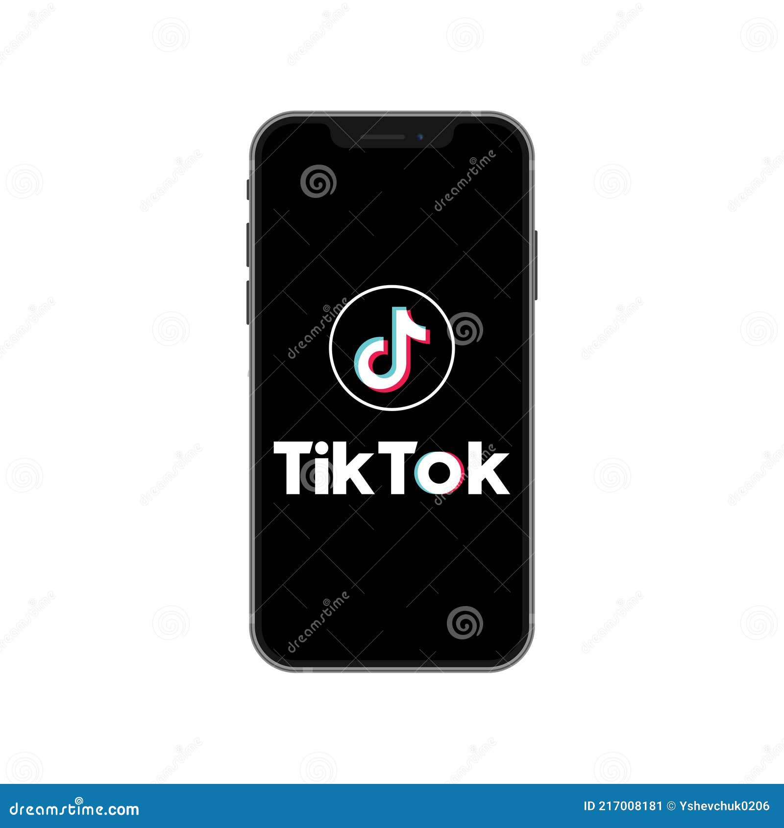 TikTok Glitch Icon of Social Media. TikTok Symbol in Smart Phone. TikTok Destination for Short form Mobile Videos. Tik Tok Editorial Photo Illustration of innovation icon 217008181