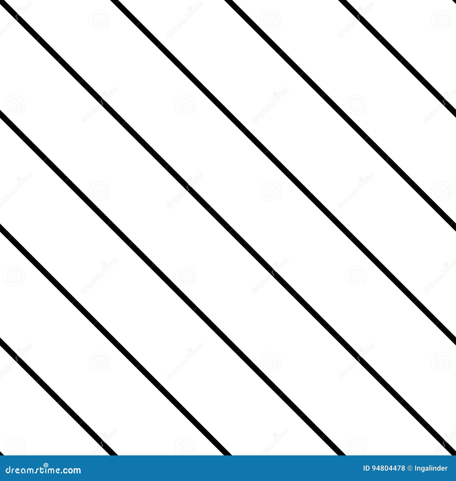 Tile Black and White Stripes Vector Pattern Stock Vector Illustration