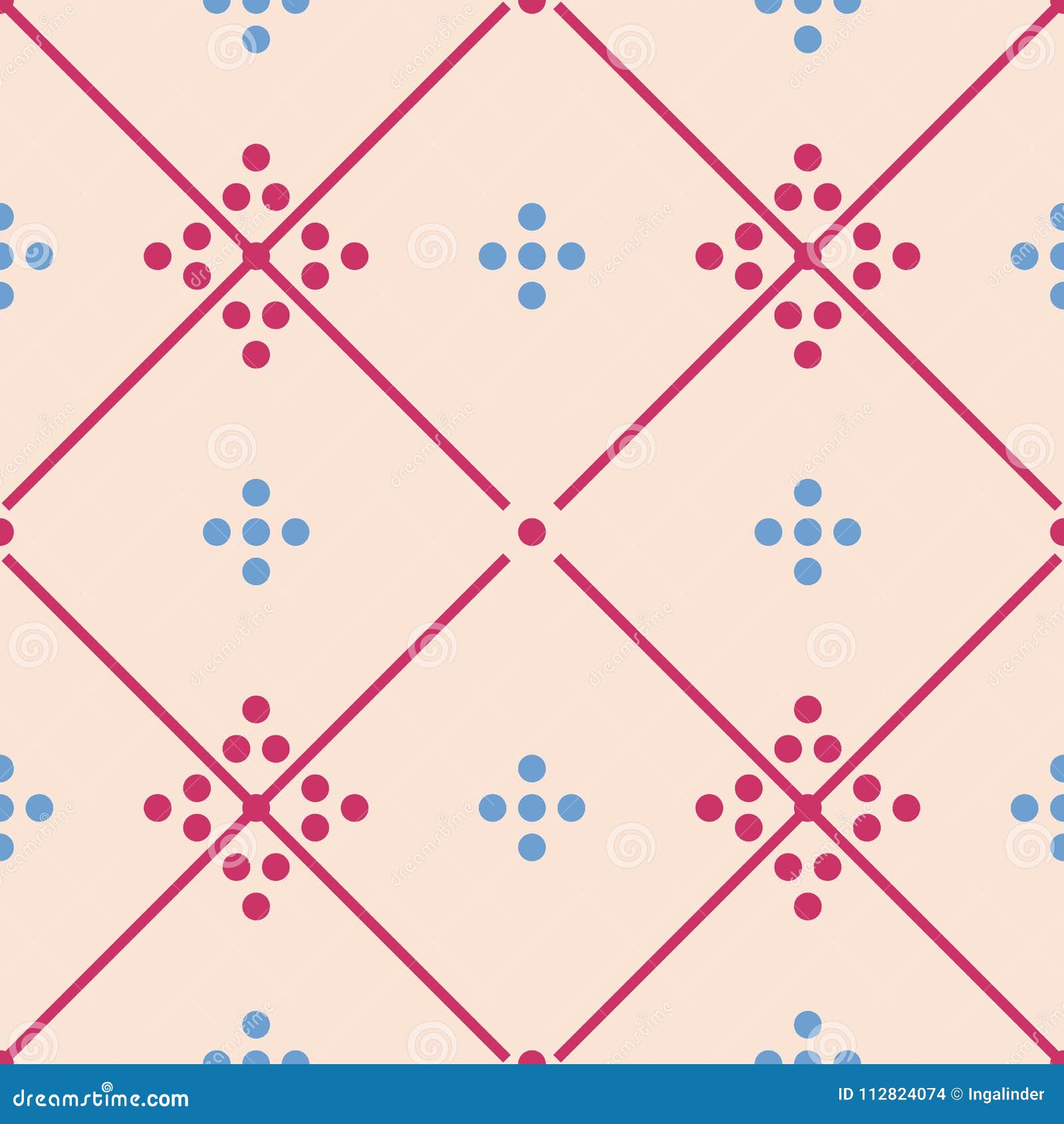 Tile Pastel Decorative Floor Tiles Vector Pattern or Seamless