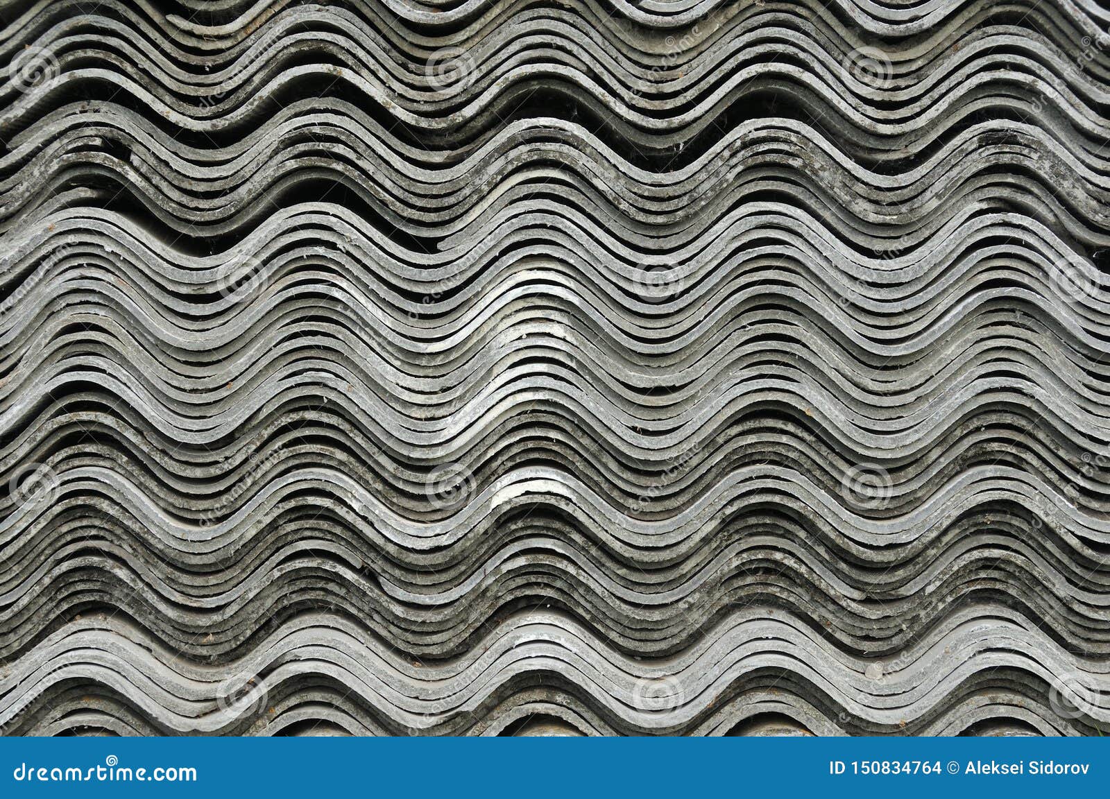 Tile Roof Slate Stacked for Use in Home Construction. Construction