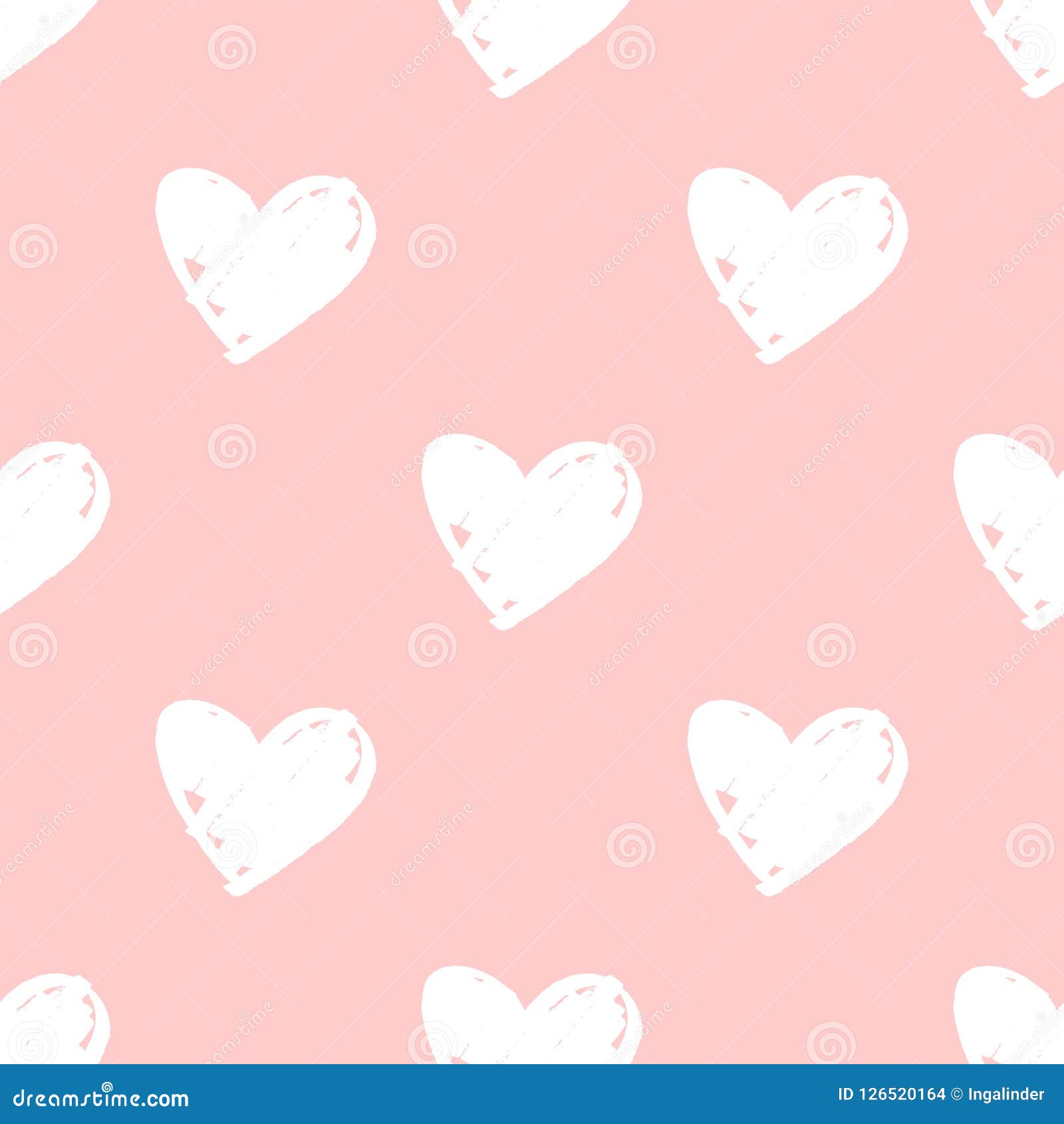 Rosa Bild: Pink And White Hearts Wallpaper