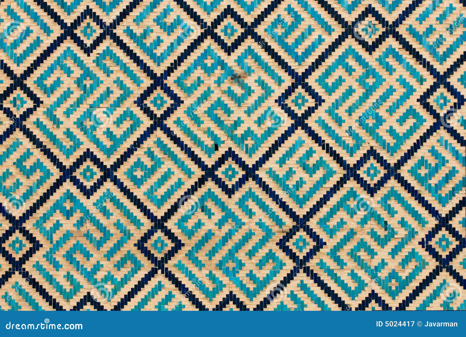 tiled background, oriental ornaments from uzbekist