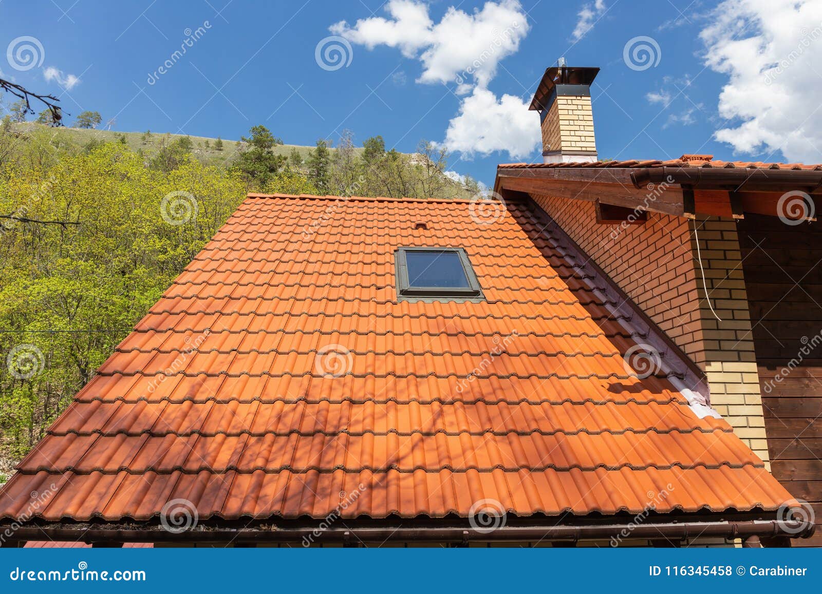 Attic window stock photo. Image of skylight, architecture 116345458