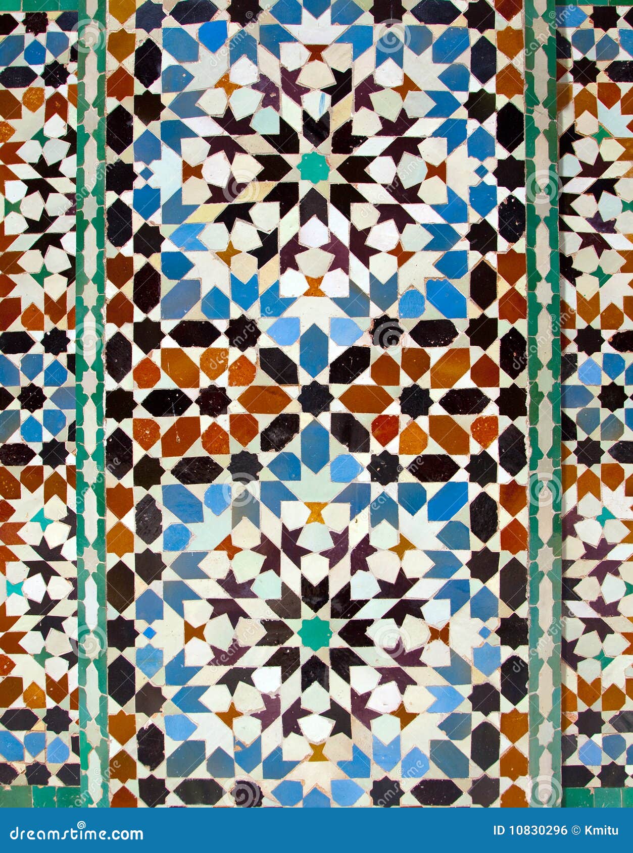 tiles at ali ben youssef madrassa in marrakech