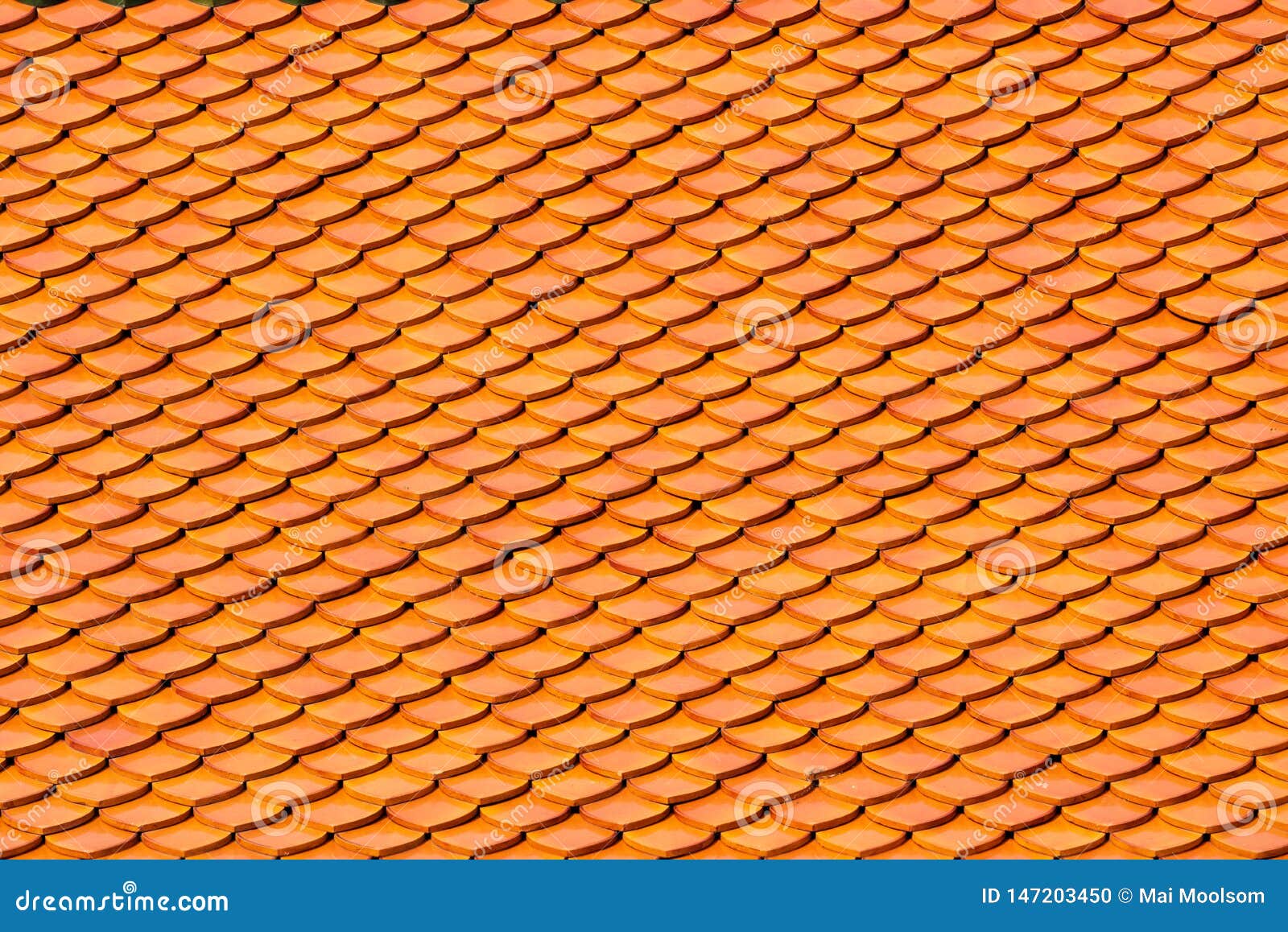 Tiles Textures on the Roof Top, Old Castle,Thai Temple for Background
