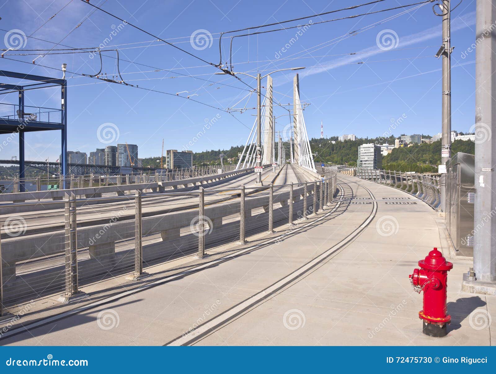 Tillikum Crossing Bridge Portland Oregon. Stock Photo Image of bridge