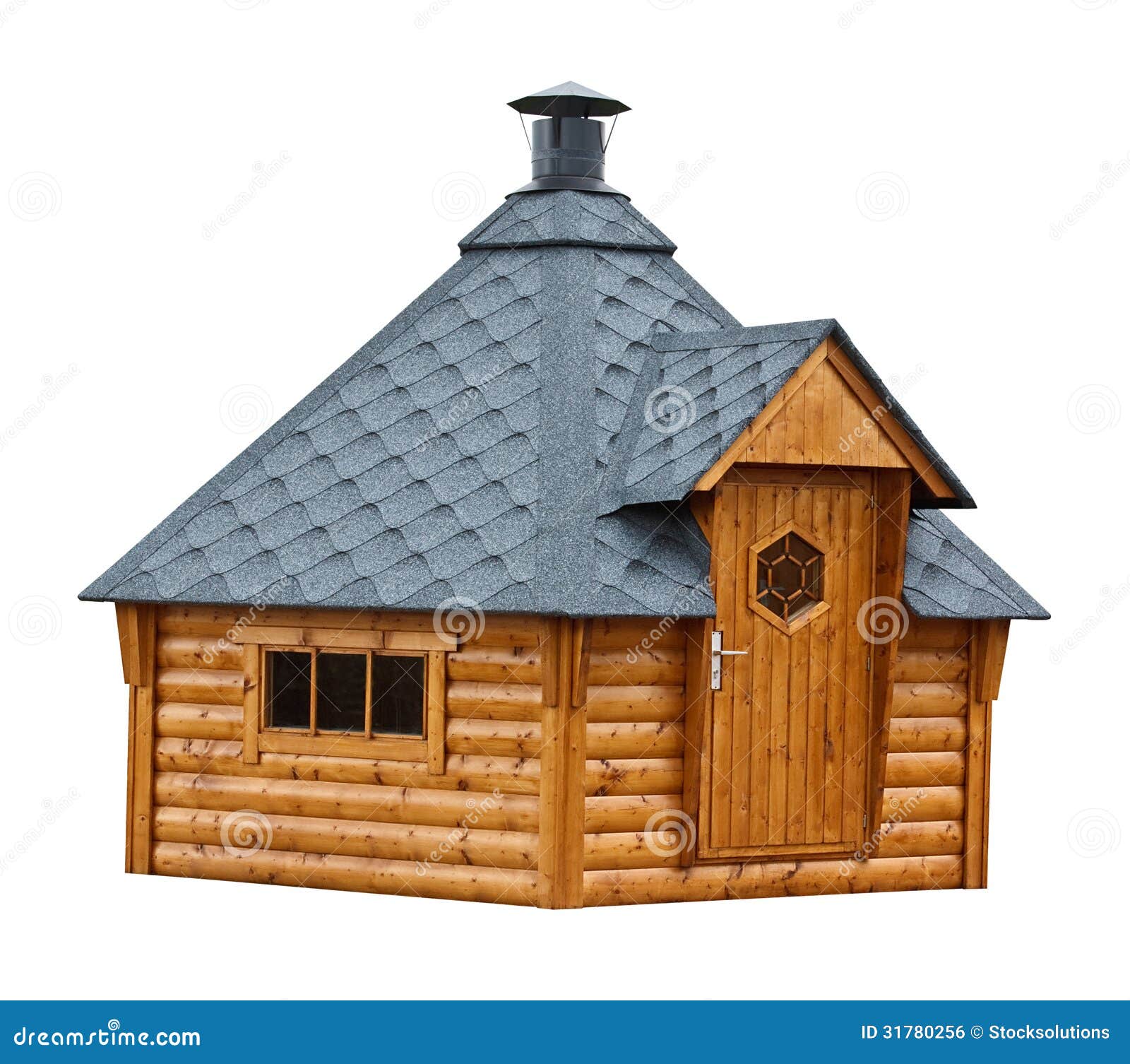 Timber Garden Sauna Building Stock Photo - Image of cedar 