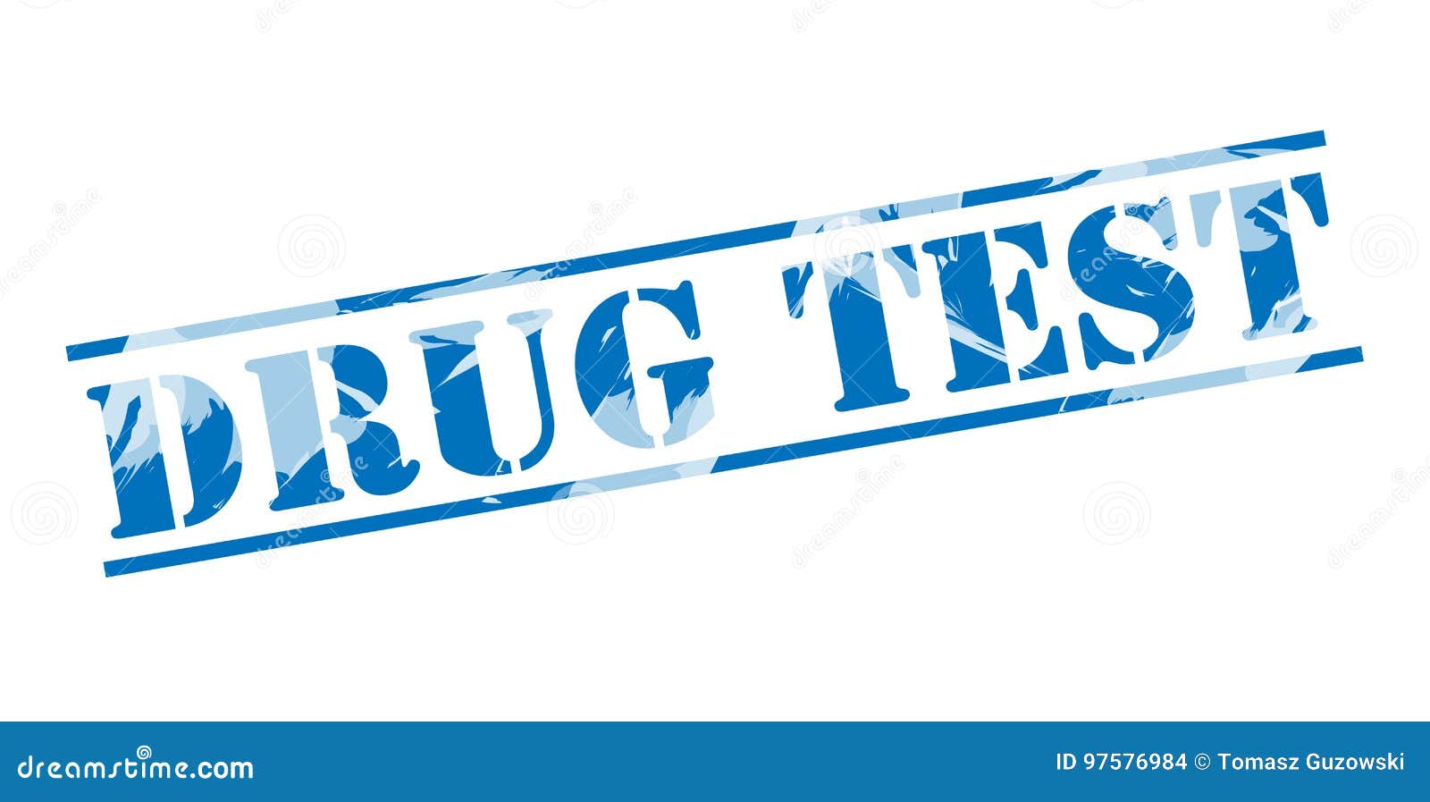 Timbre Bleu D'essai De Drogue Illustration Stock Illustration du