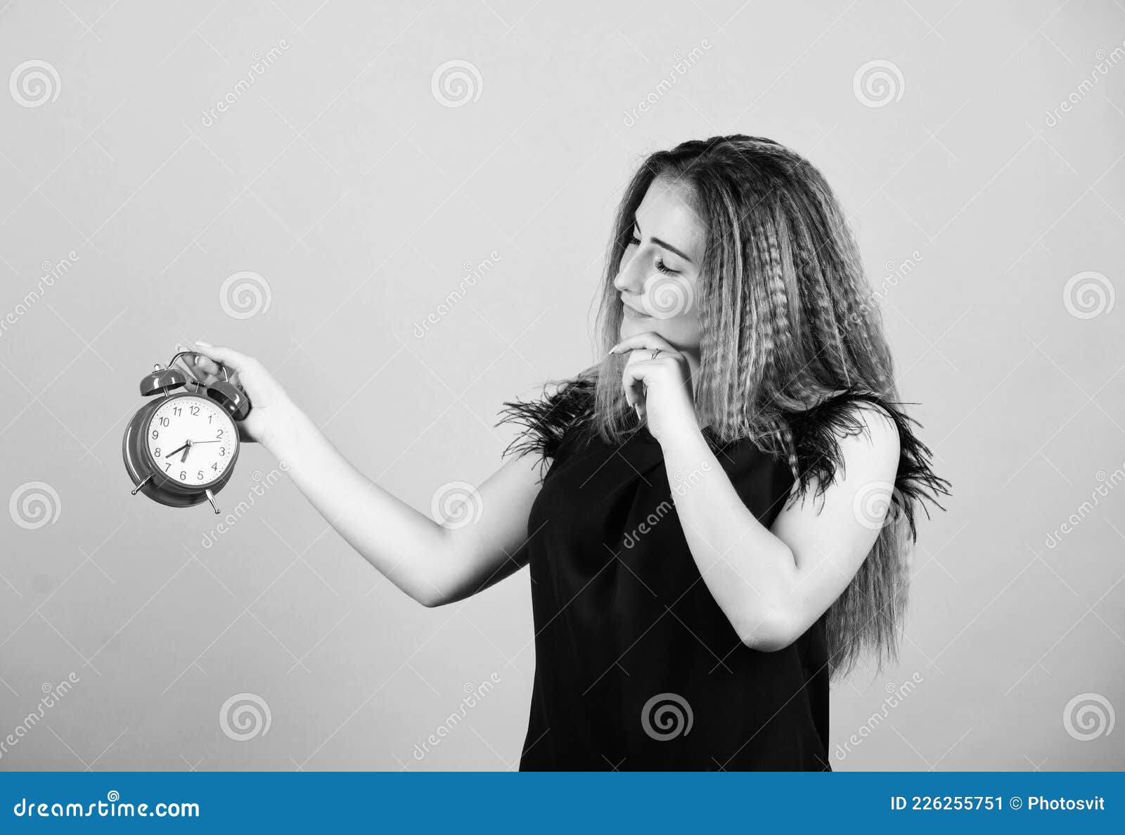 Time and Age Concept. Good Morning. Woman Being Late. Business ...