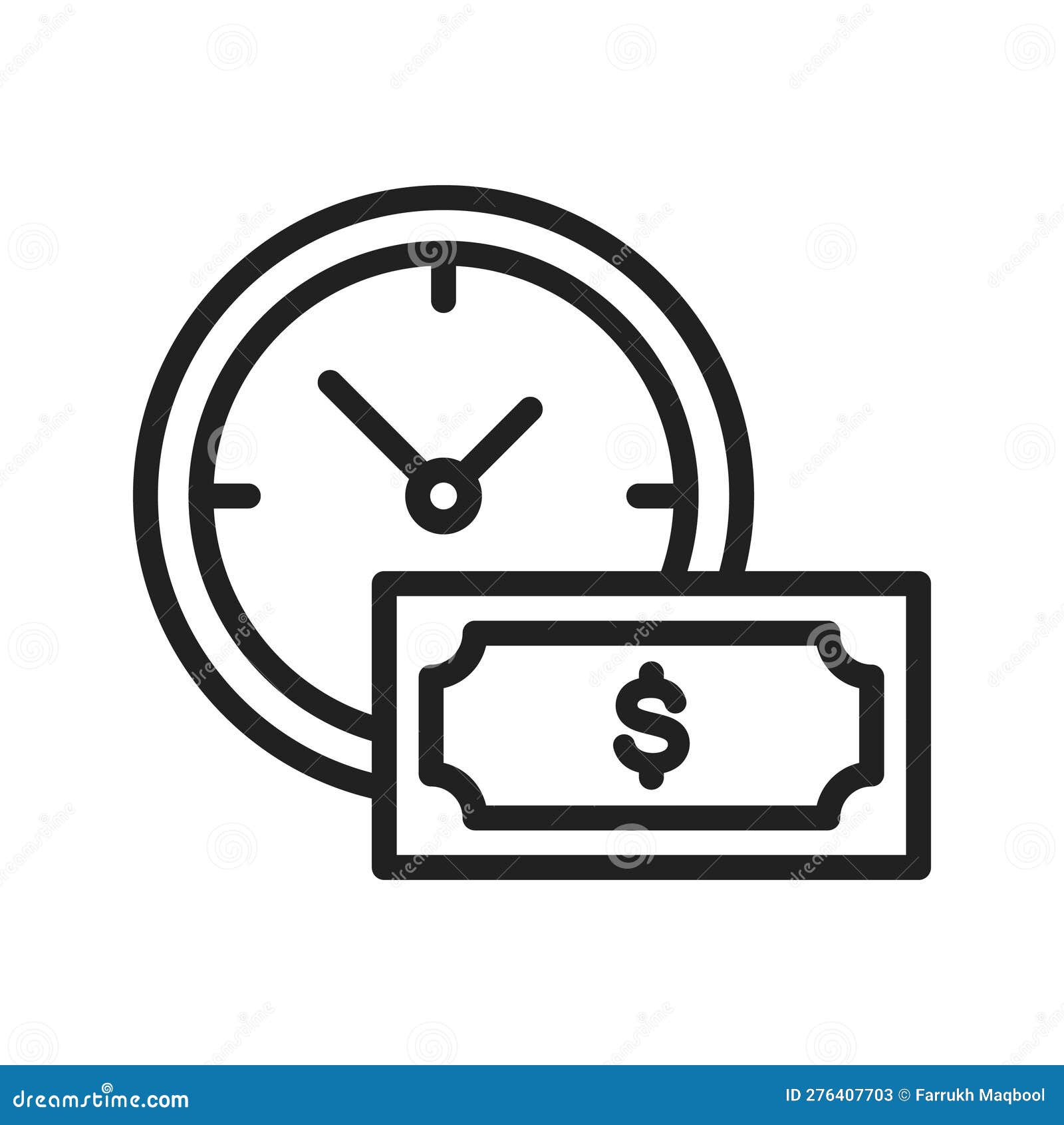 time based payment icon  image. suitable for mobile apps, web apps and print media.