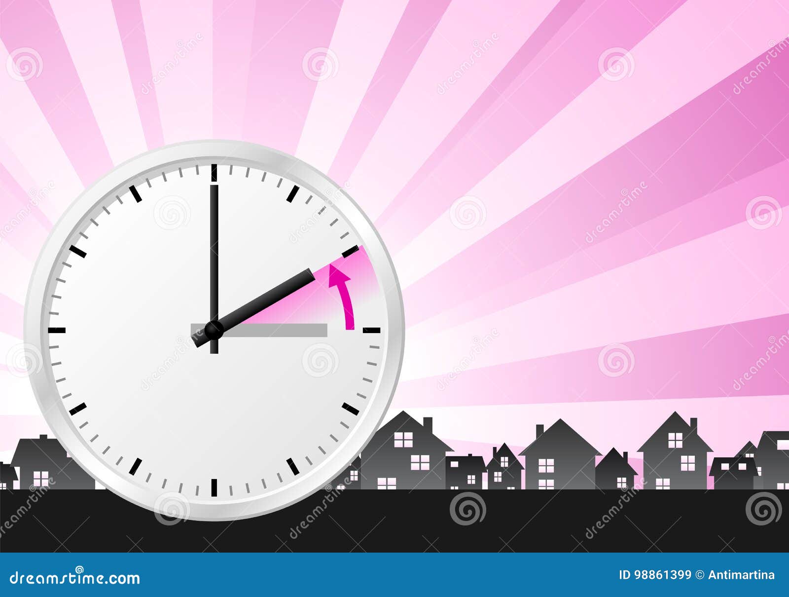 Time Change To Standard Time Stock Vector Illustration of hour, cest
