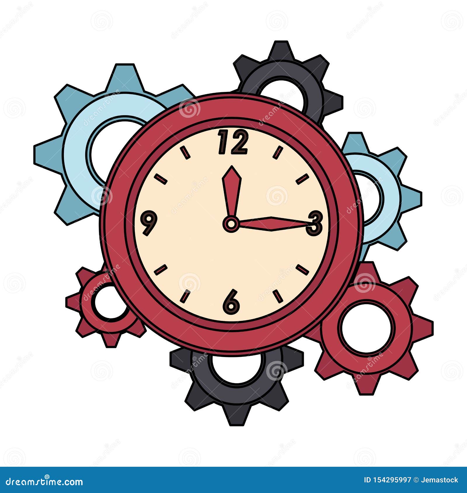 illustrator work clock