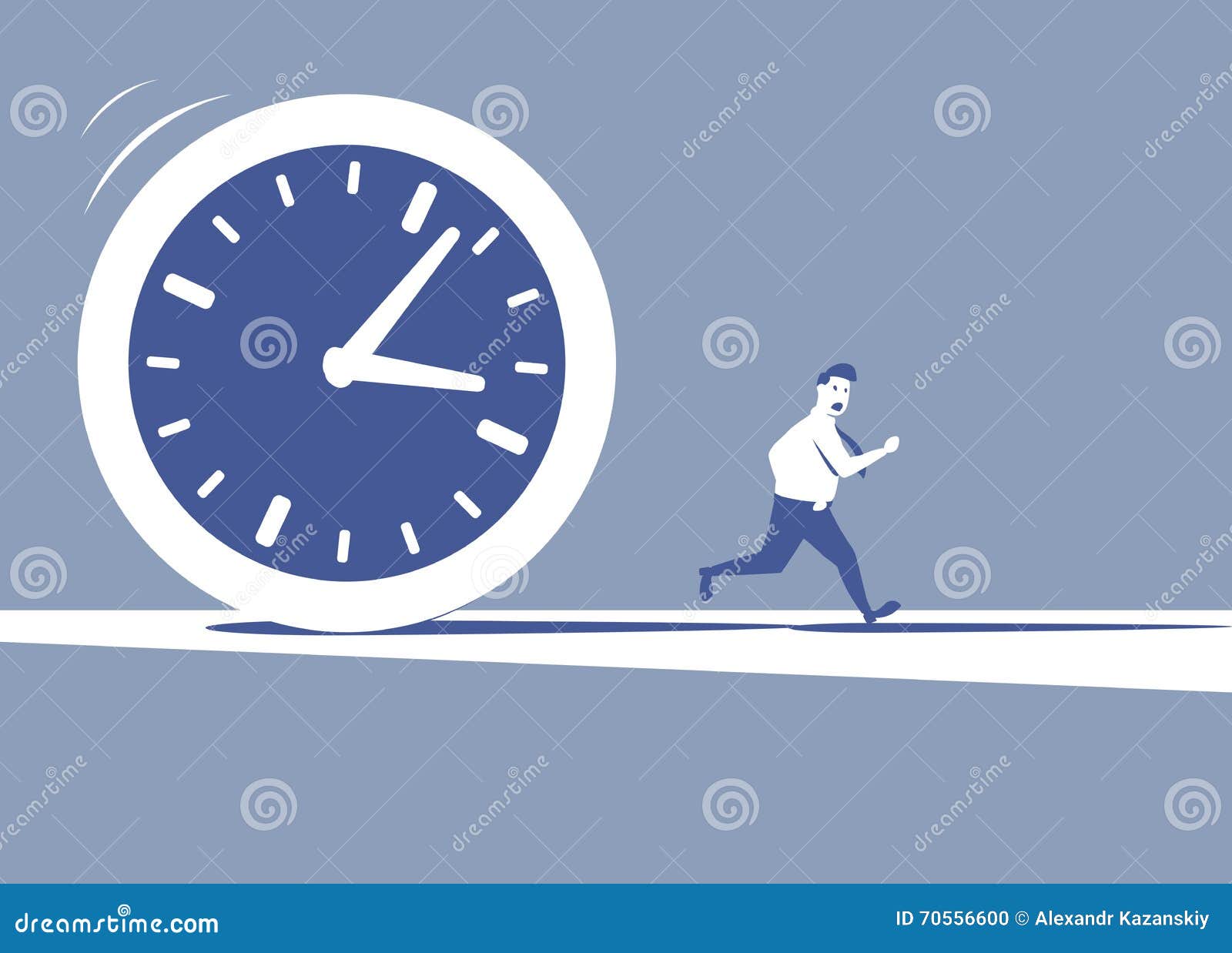 Time is killing stock vector. Illustration of flat, clock 70556600
