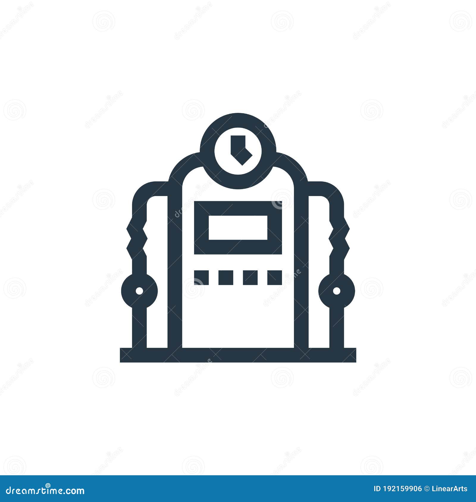 Time Machine Icon Vector from Futuristic Technology Concept. Thin Line  Illustration of Time Machine Editable Stroke Stock Illustration -  Illustration of time, line: 192159906