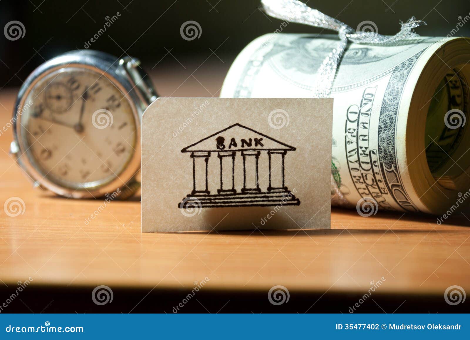 Time, money, bank stock photo. Image of equity, assets 35477402