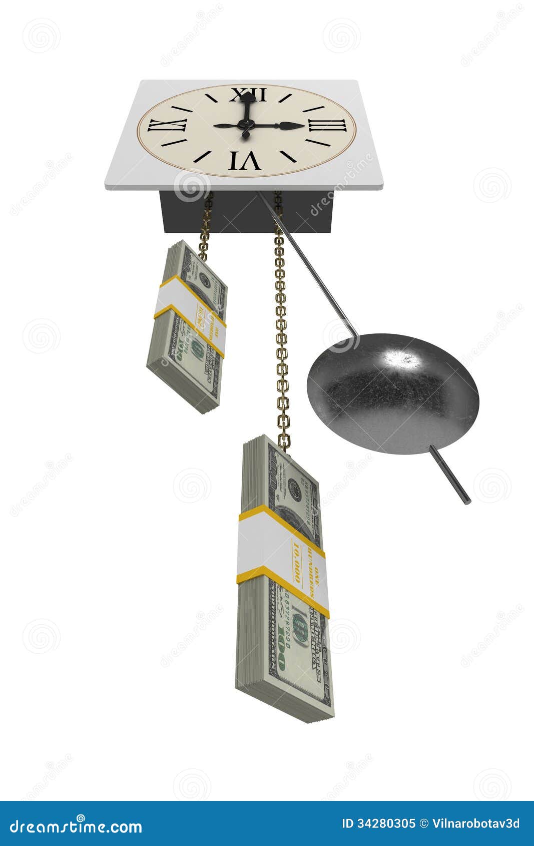 Time is Money stock illustration. Illustration of concepts 34280305