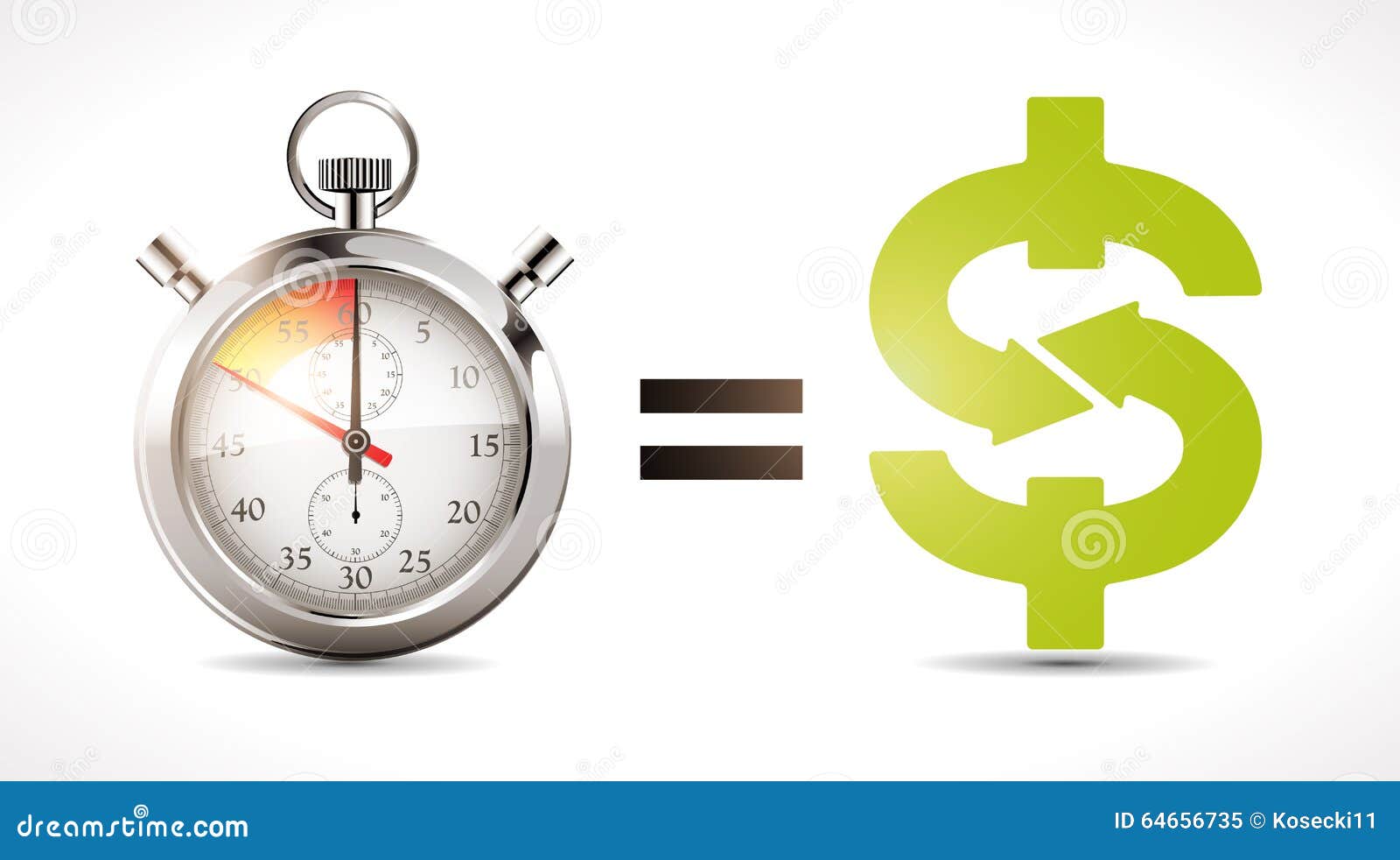 Time is money economy stock vector. Illustration of capital 64656735