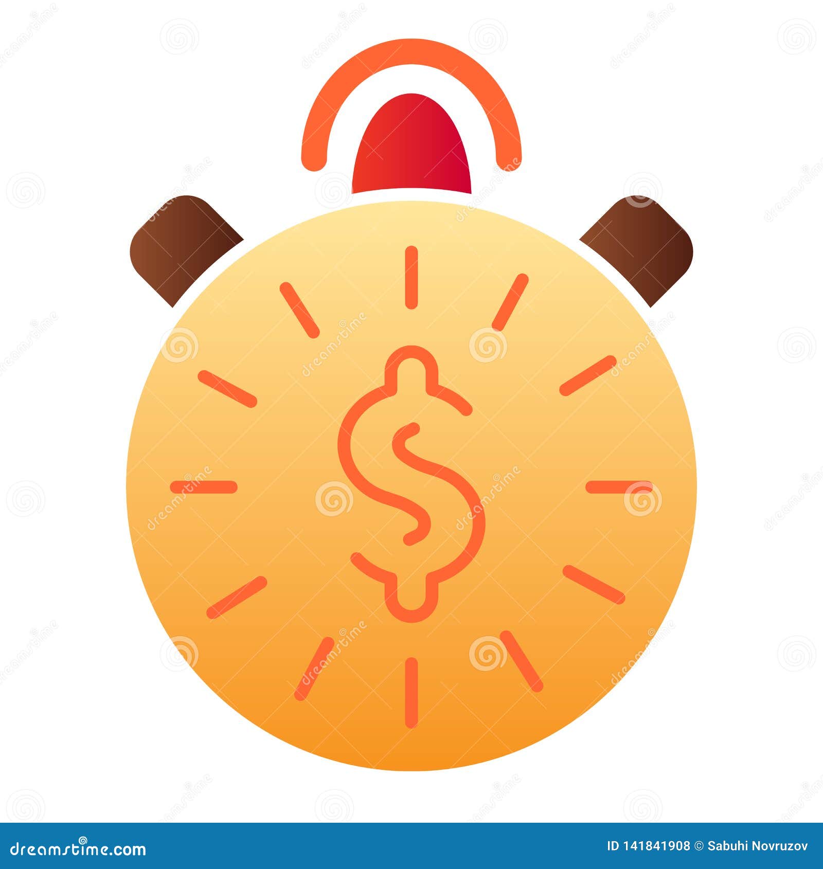 Time Is Money Flat Icon Clock And Money Color Icons In Trendy Flat Style Dollar With Watch Gradient Style Design Stock Vector Illustration Of Pictogram Loan