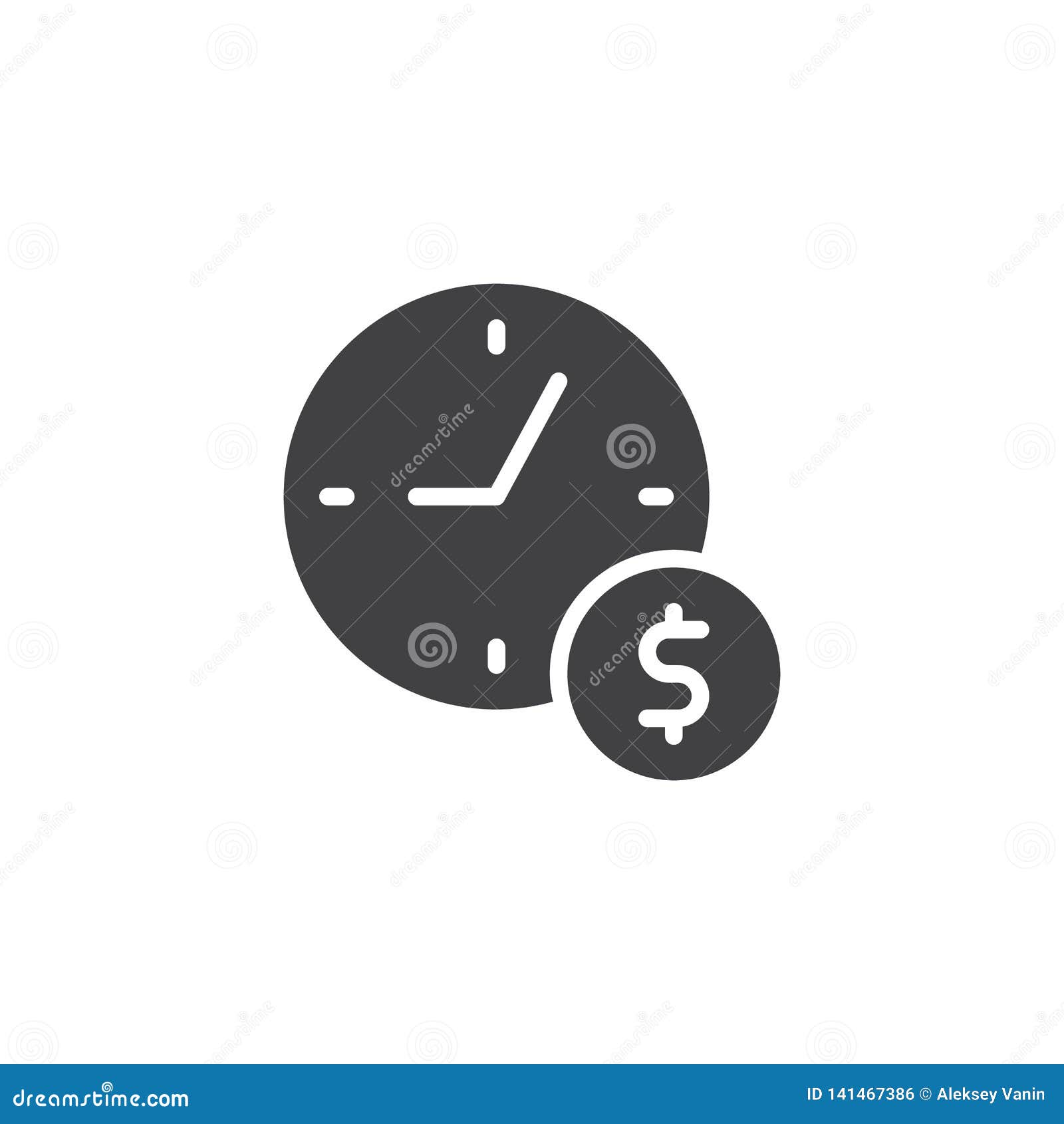 Download Time is Money vector icon stock vector. Illustration of ...
