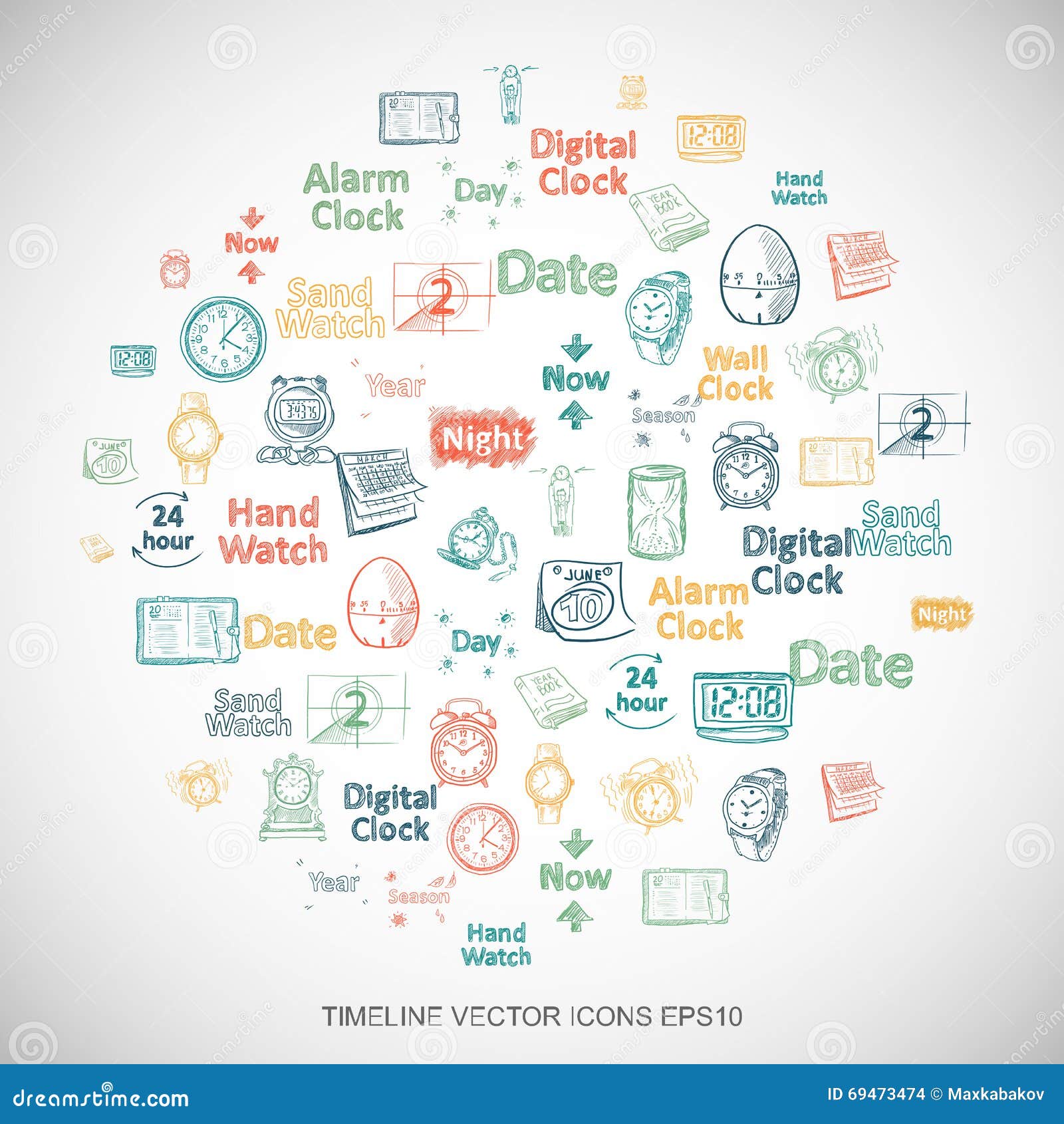 Time Stop Stock Illustration 69477253