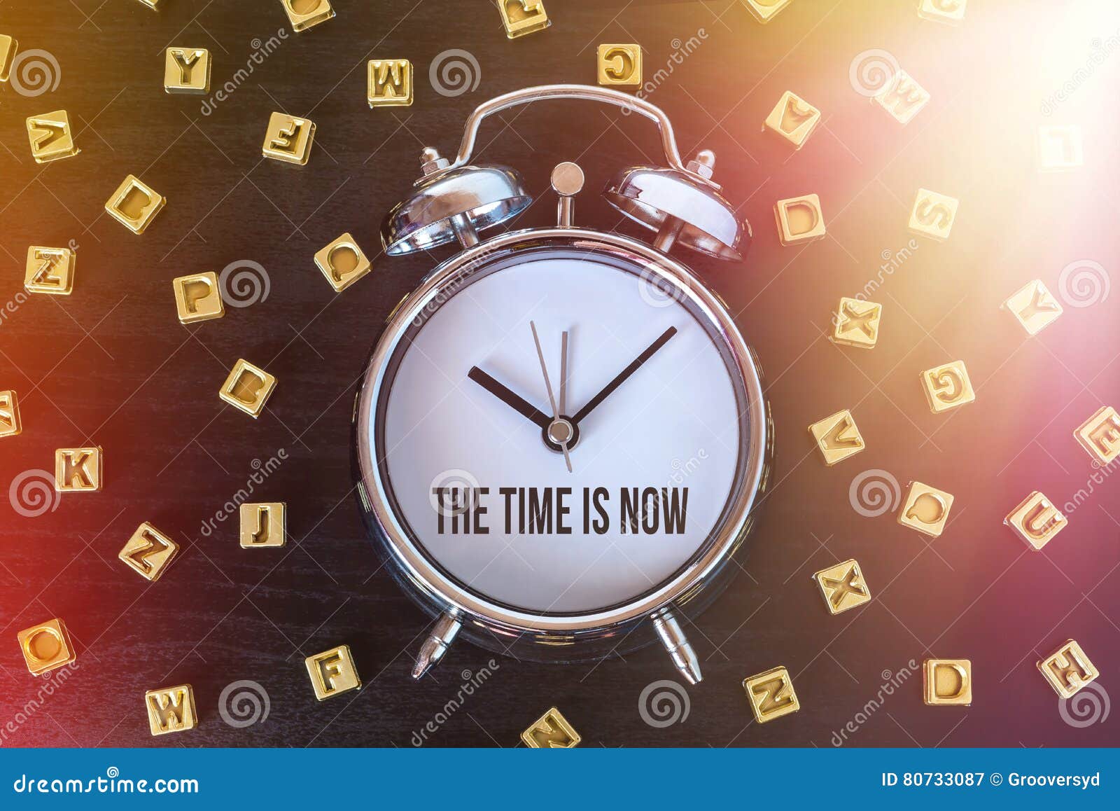 The time is now stock image. Image of happiness, alarm 80733087