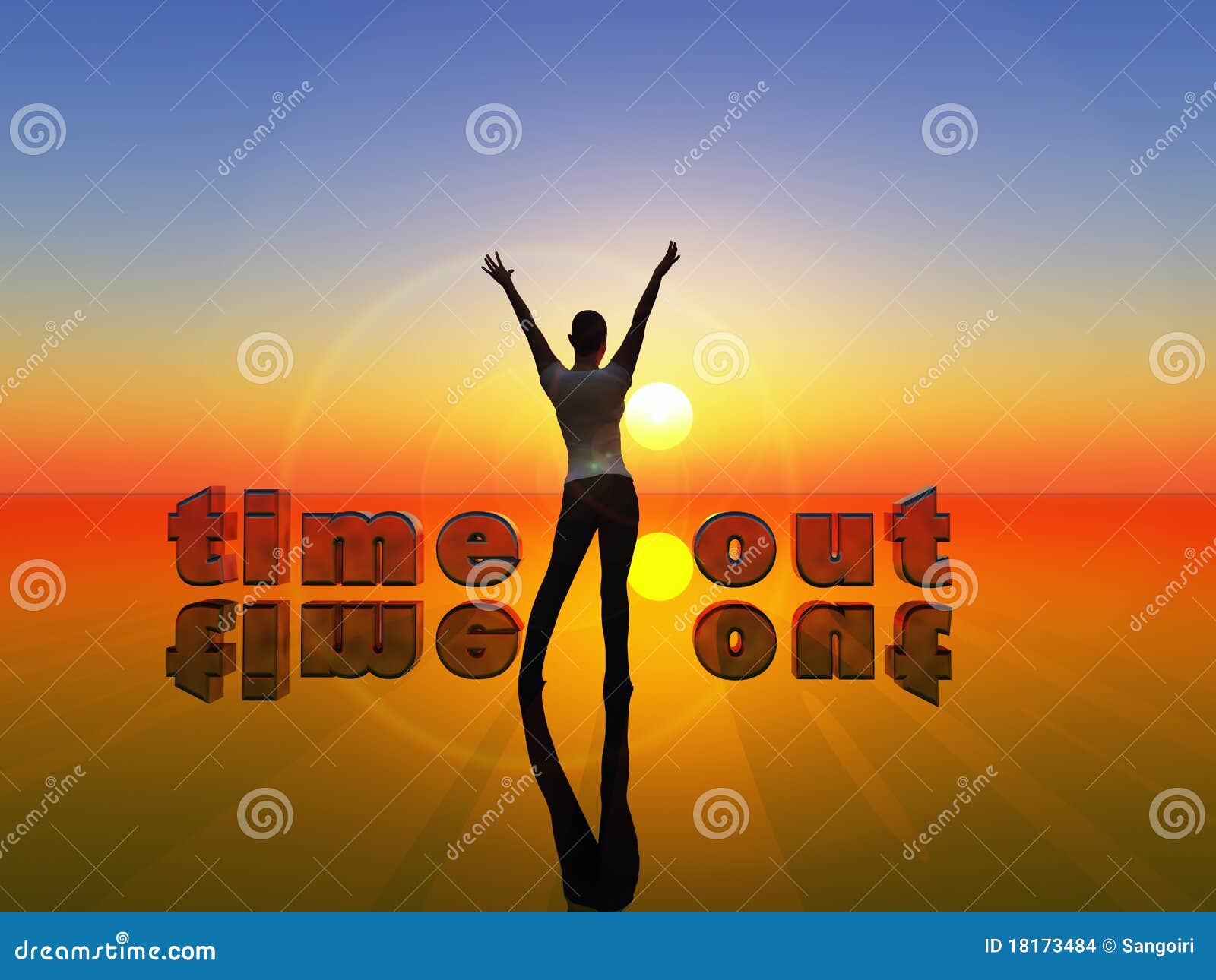 Time-out stock illustration. Illustration of holiday - 18173484