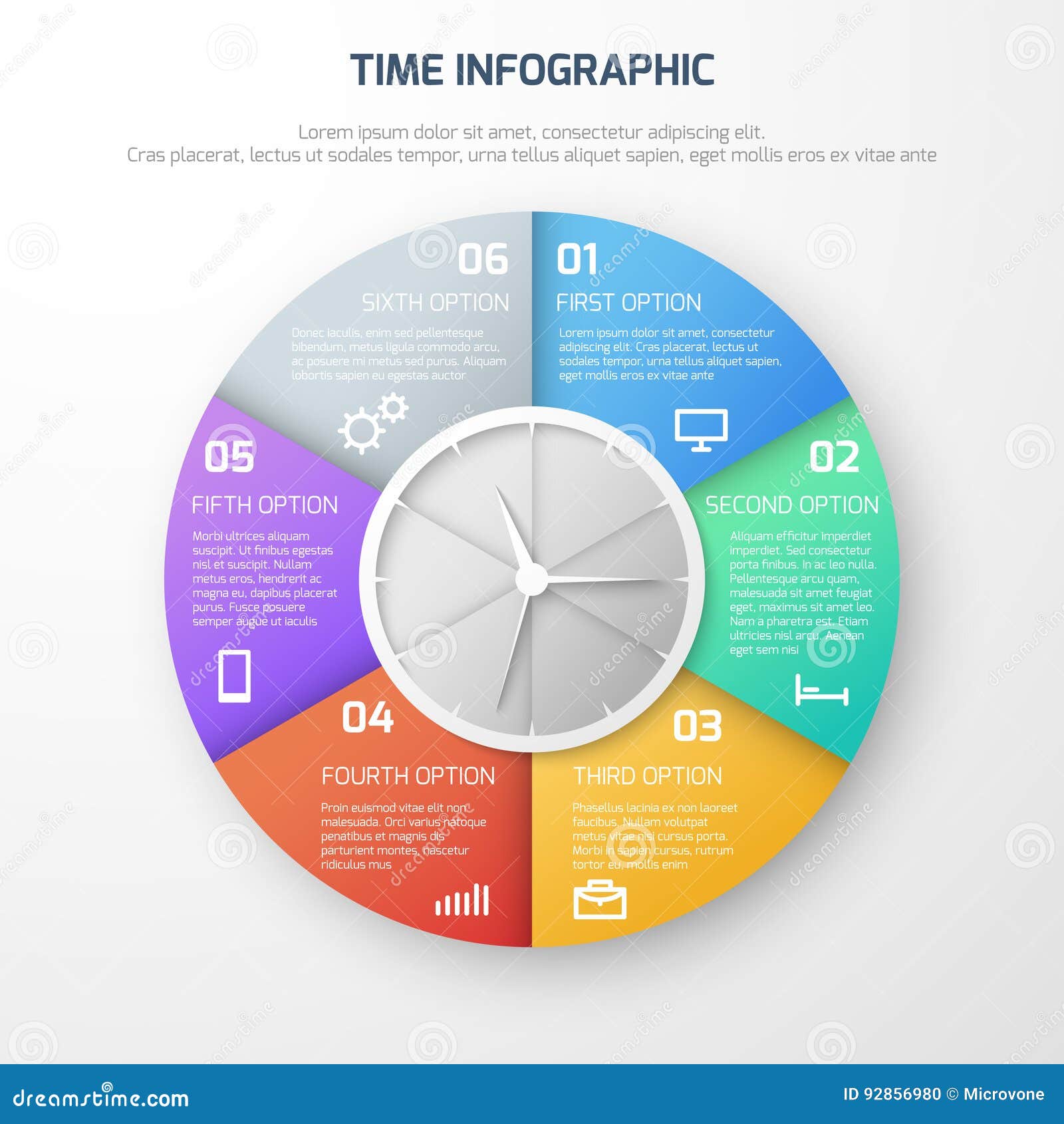 Clock Chart Template