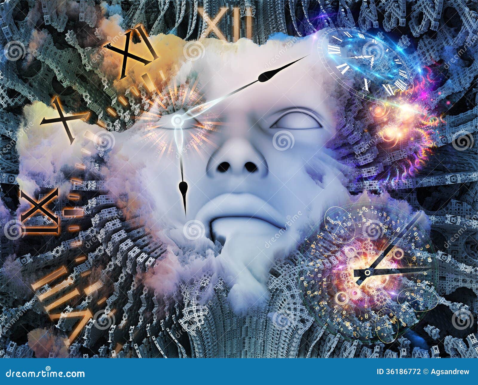 Time Space stock illustration Image of awareness memory 