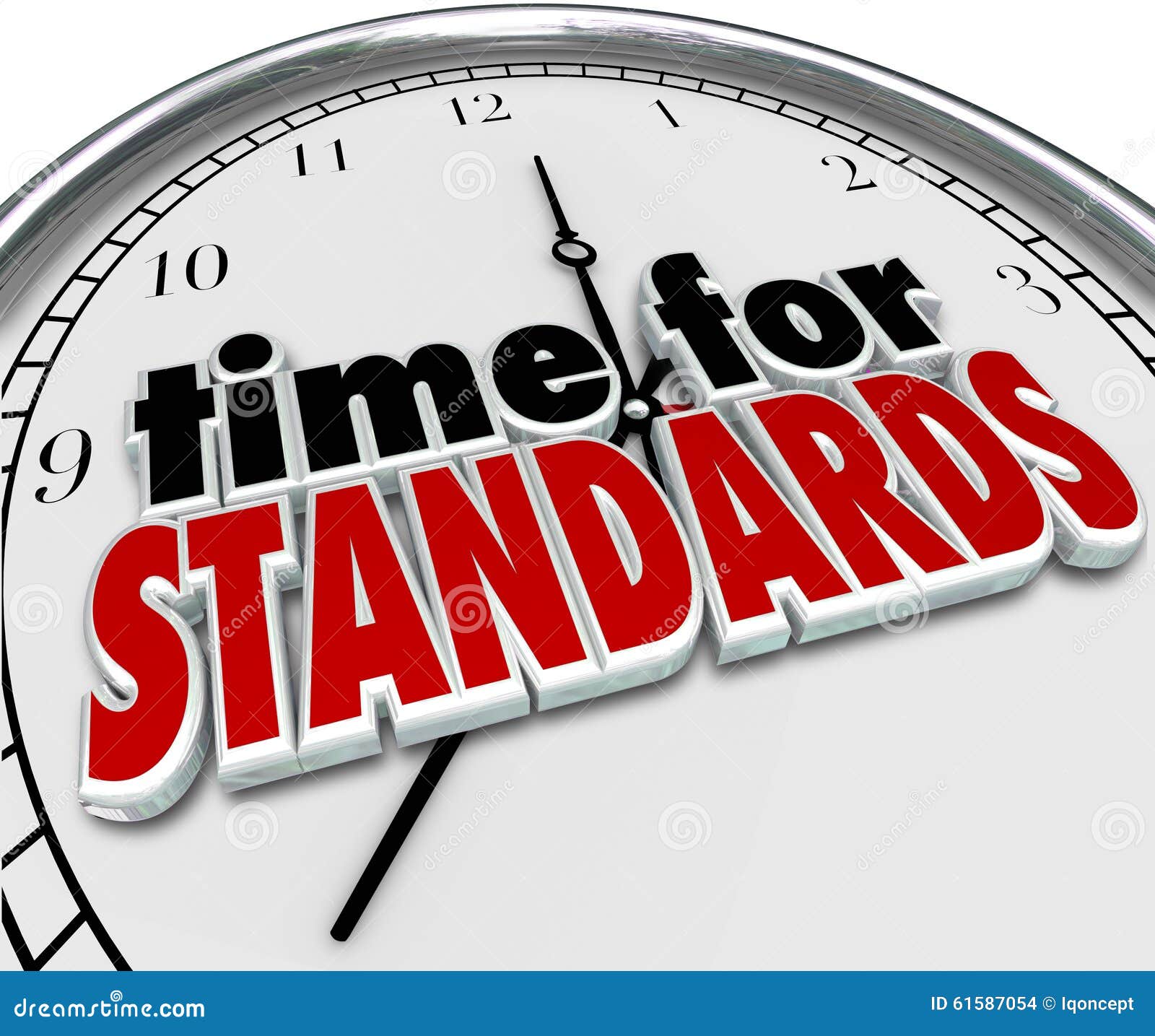 Time for Standards Clock Testing Evaluation Stock Photo Image of evaluating, benchmark 61587054
