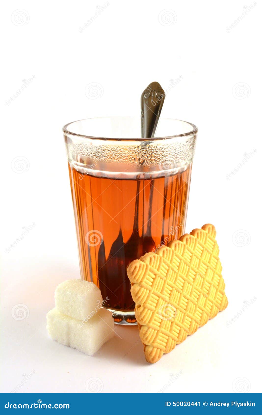 Time for Tea with a Biscuit and Sugar Stock Image Image of sugar