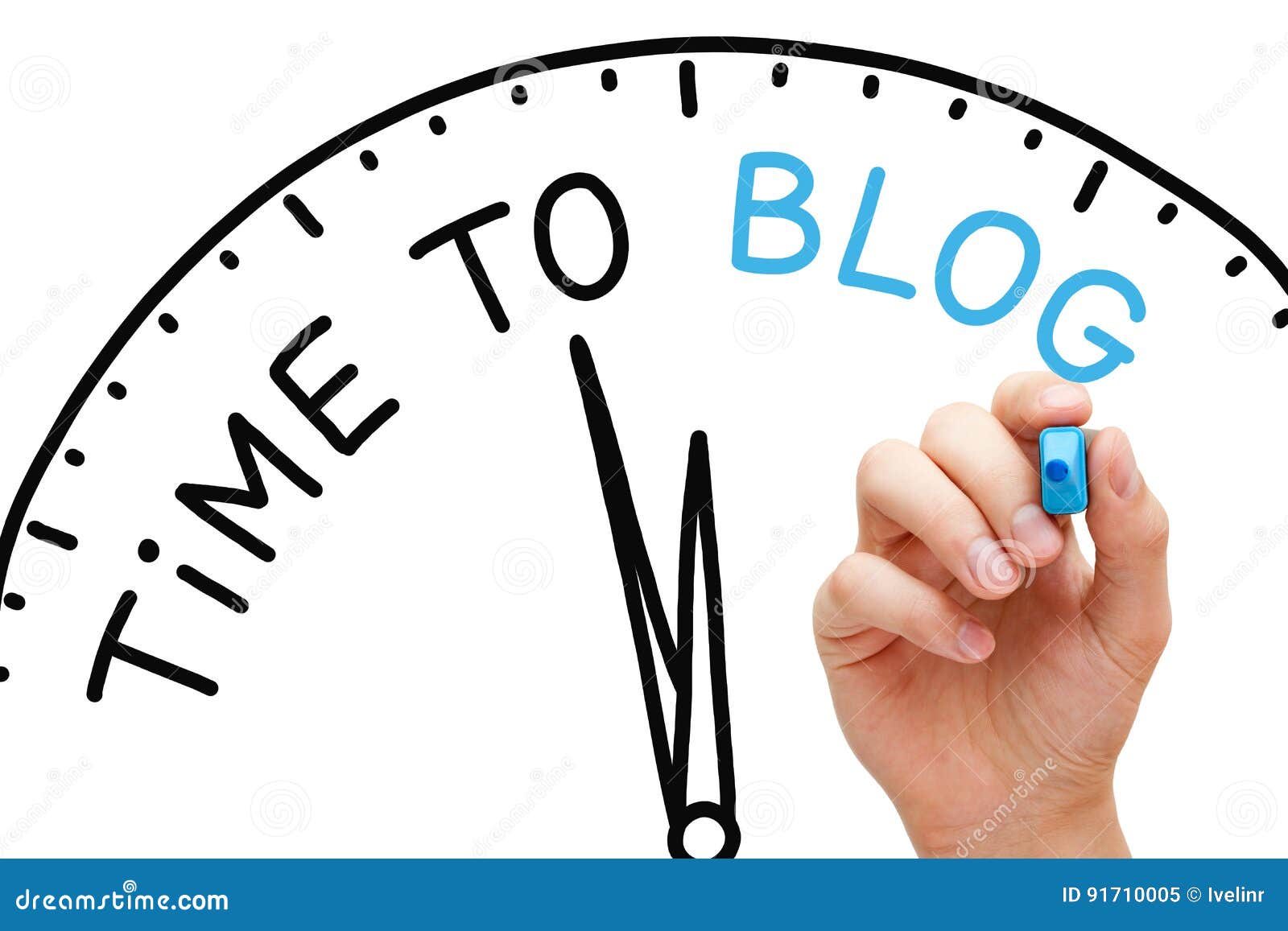 time to blog concept