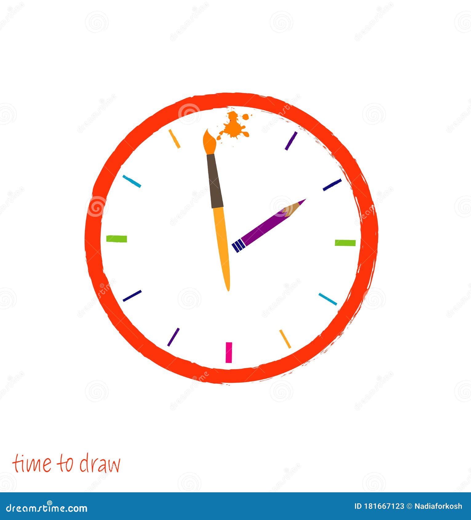 How to draw a Wall Clock step by step for beginners - YouTube