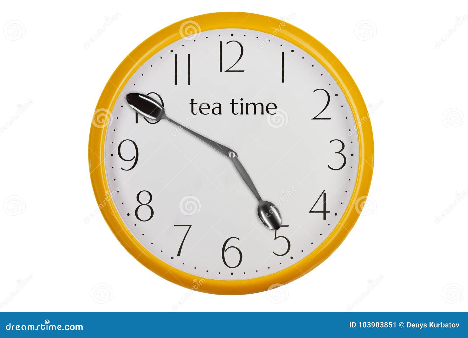 Time to drink tea stock image. Image of clock, minute 103903851