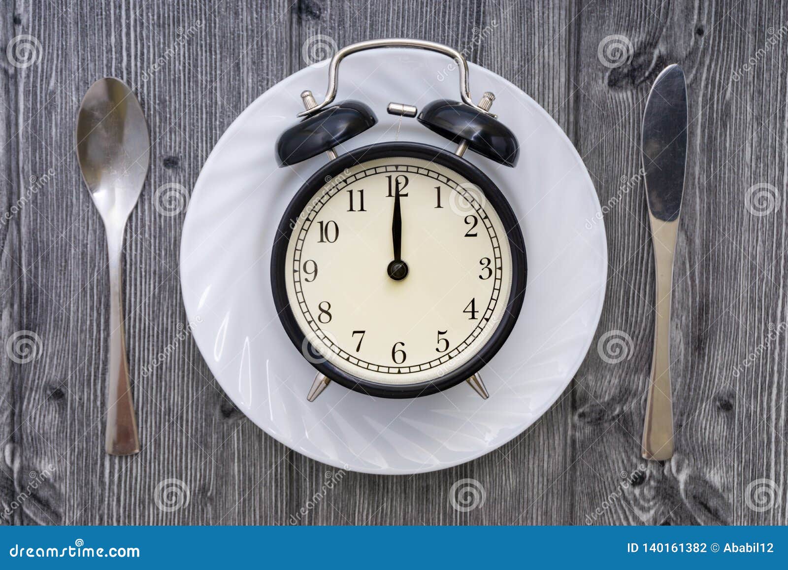 Time To Eat. Lunch Time, Breakfast and Dinner Concept Stock Photo
