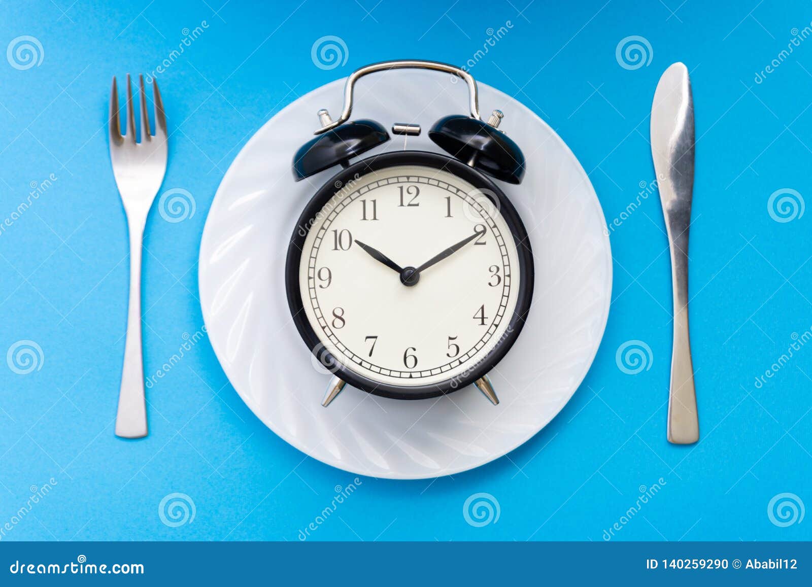 Time To Eat. Lunch Time, Breakfast and Dinner Concept Stock Photo