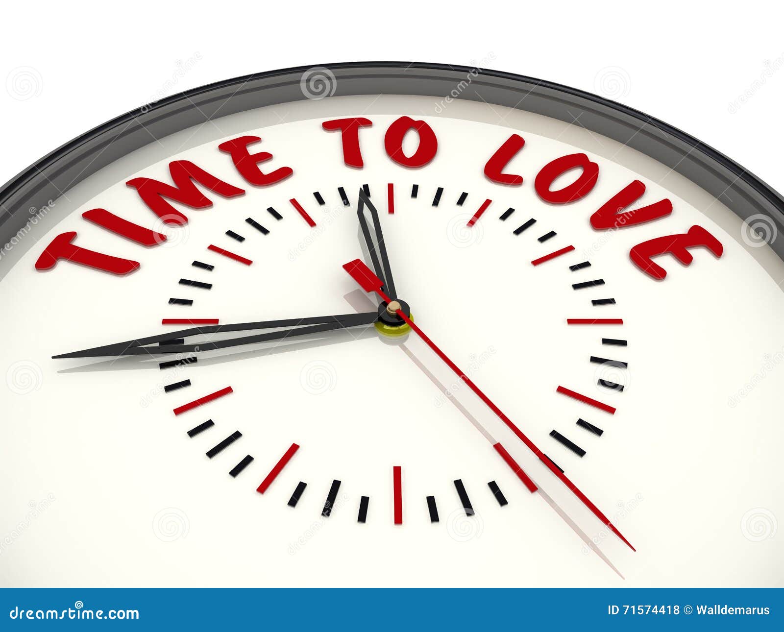 Time To Love. Watches with an Inscription Stock Illustration Illustration of minute, advice