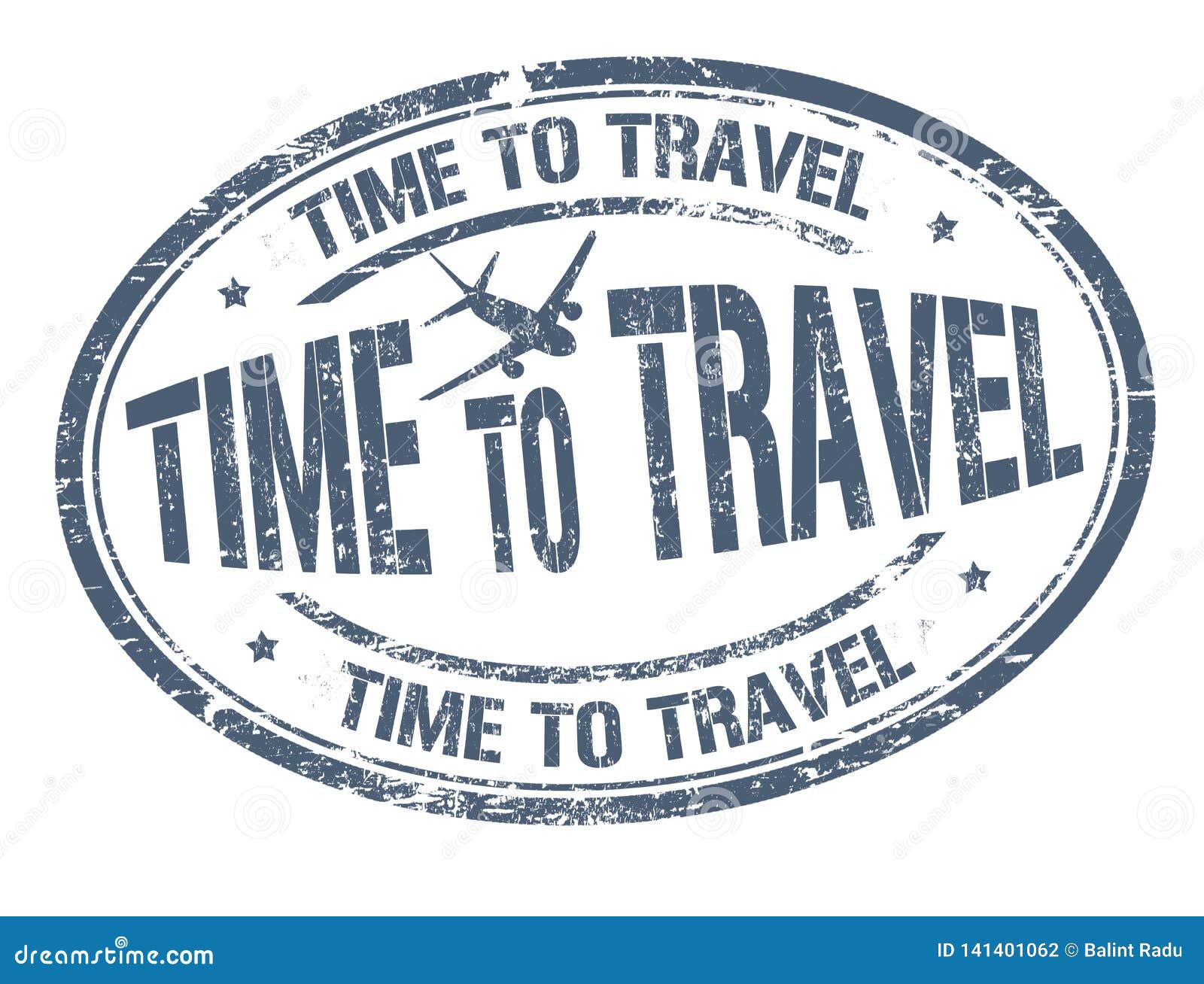 Time To Travel Sign Or Stamp Stock Vector Illustration