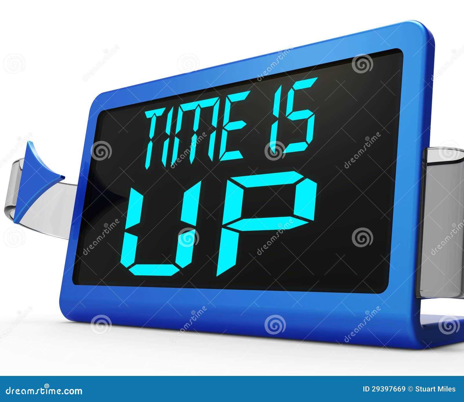 time is up message means deadline reached