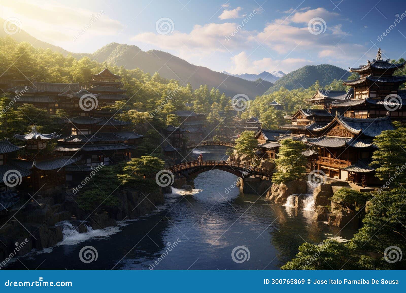 timeless panorama of the ancient city of kyoto