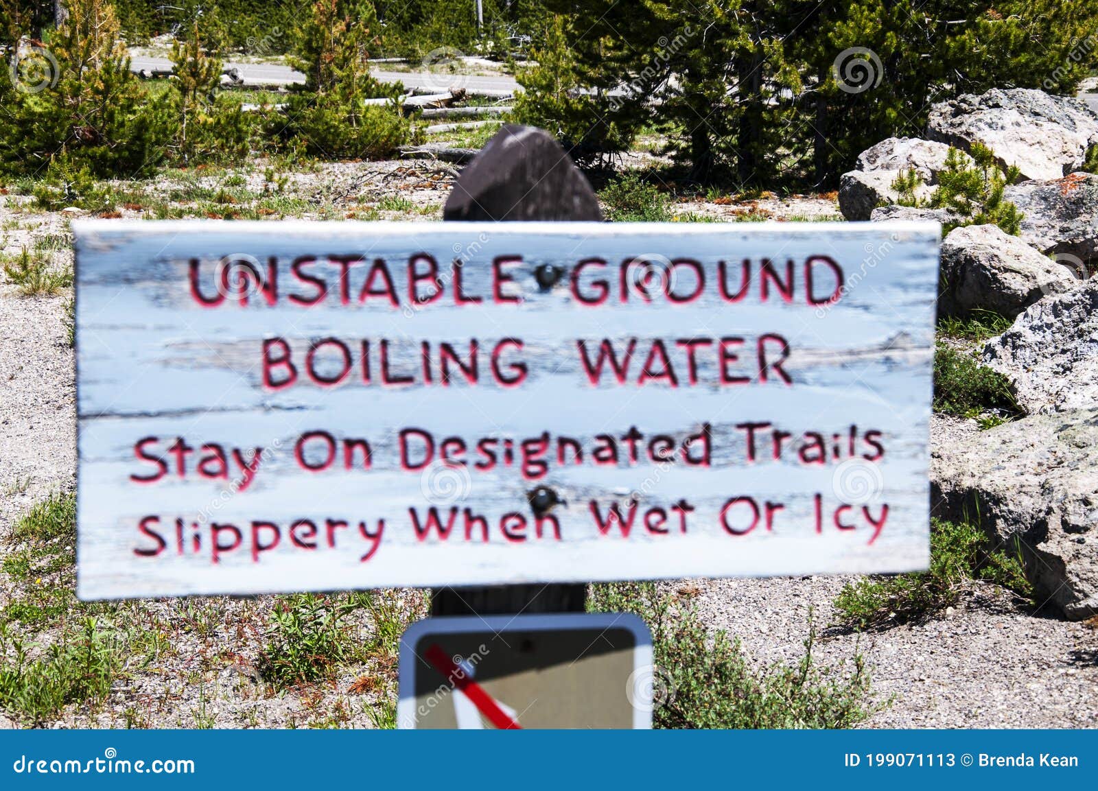 a timely warning in yellowstone national park wyomings