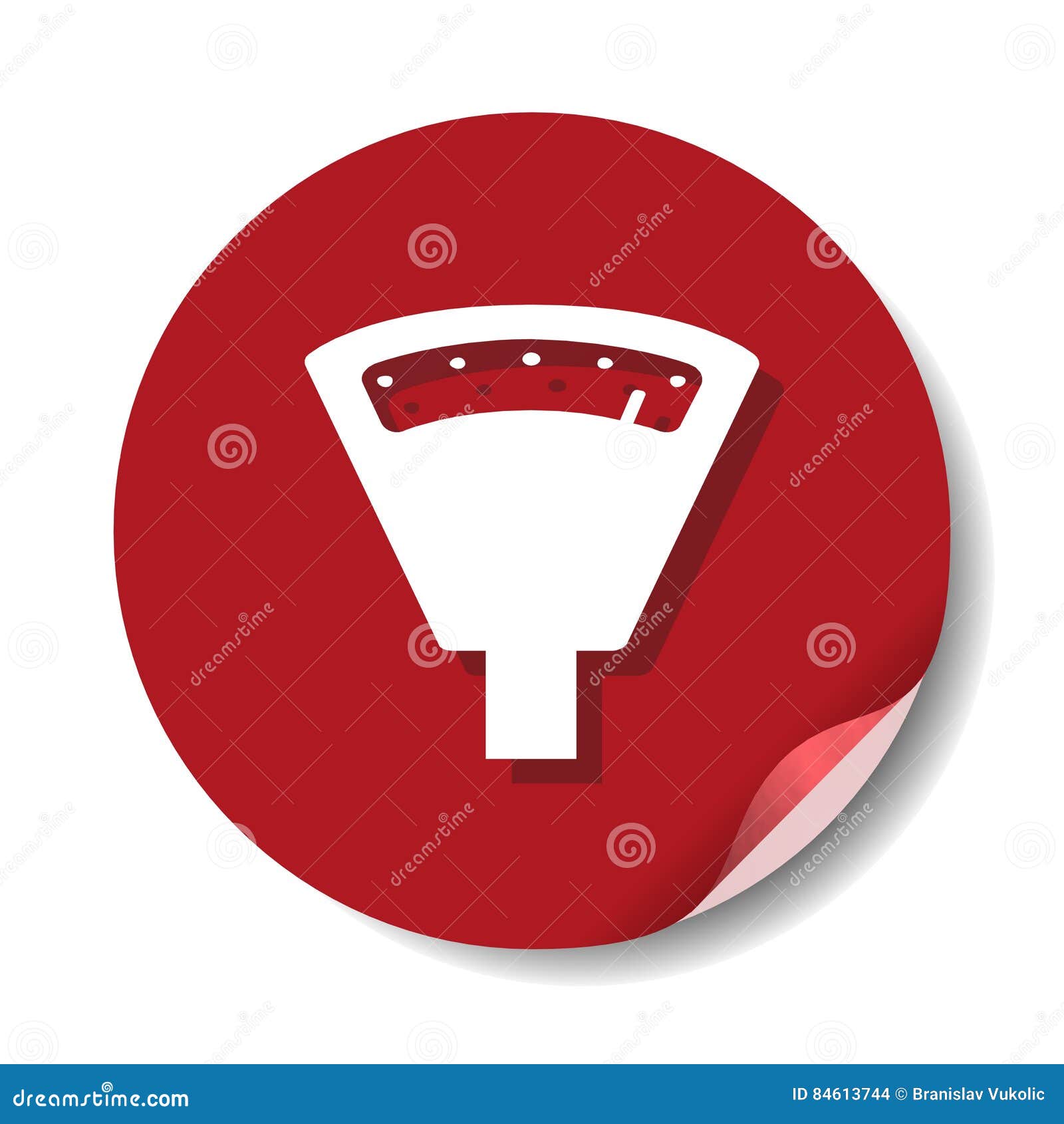 Timer label, illustration stock illustration. Illustration of full
