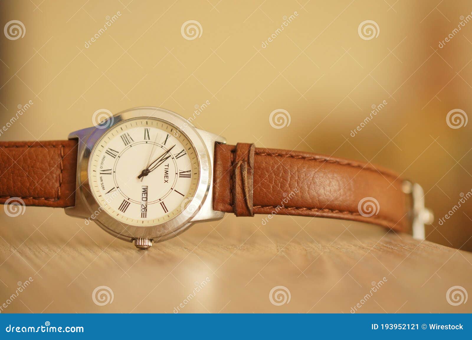 Timex Men Watch with a Brown Leather Belt Editorial Photo - Image of belt,  object: 193952121