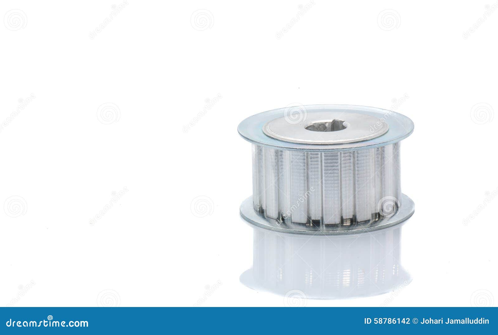 timing pulley on white background